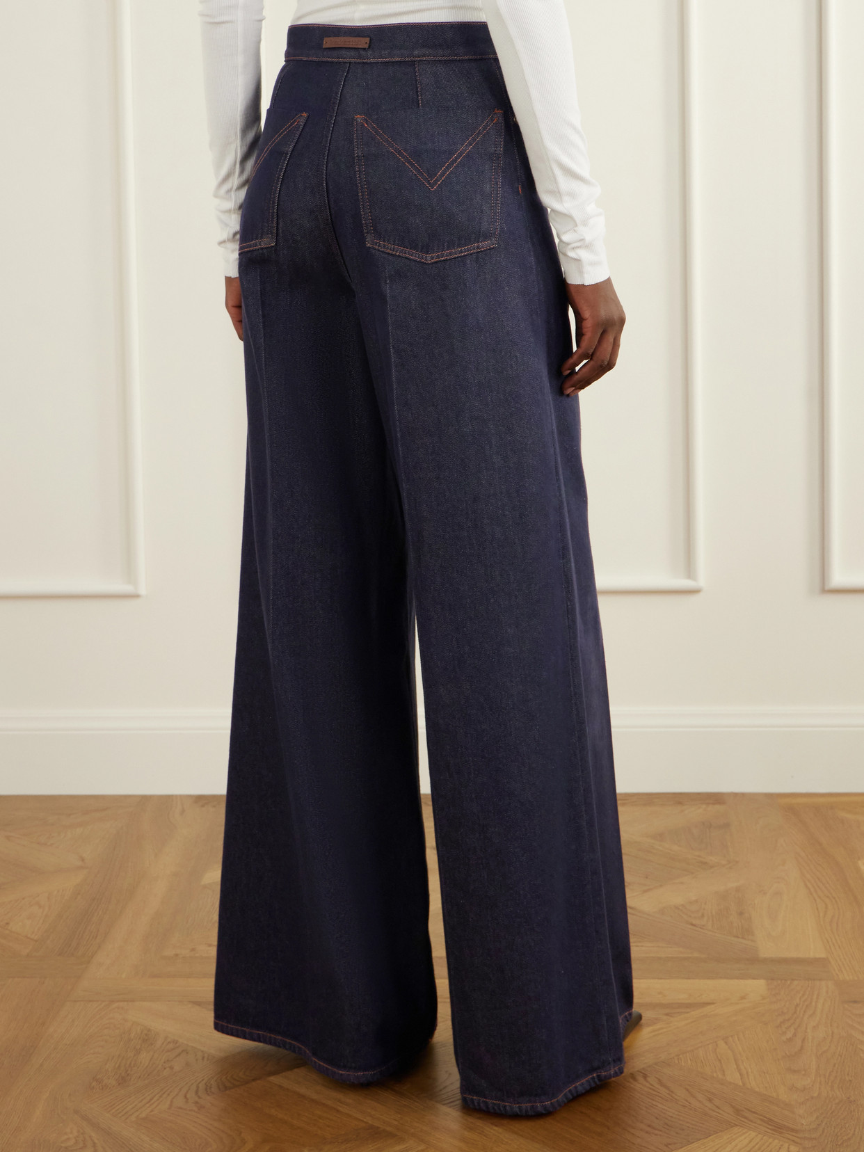 Quatto Mid-Rise Wide- Leg