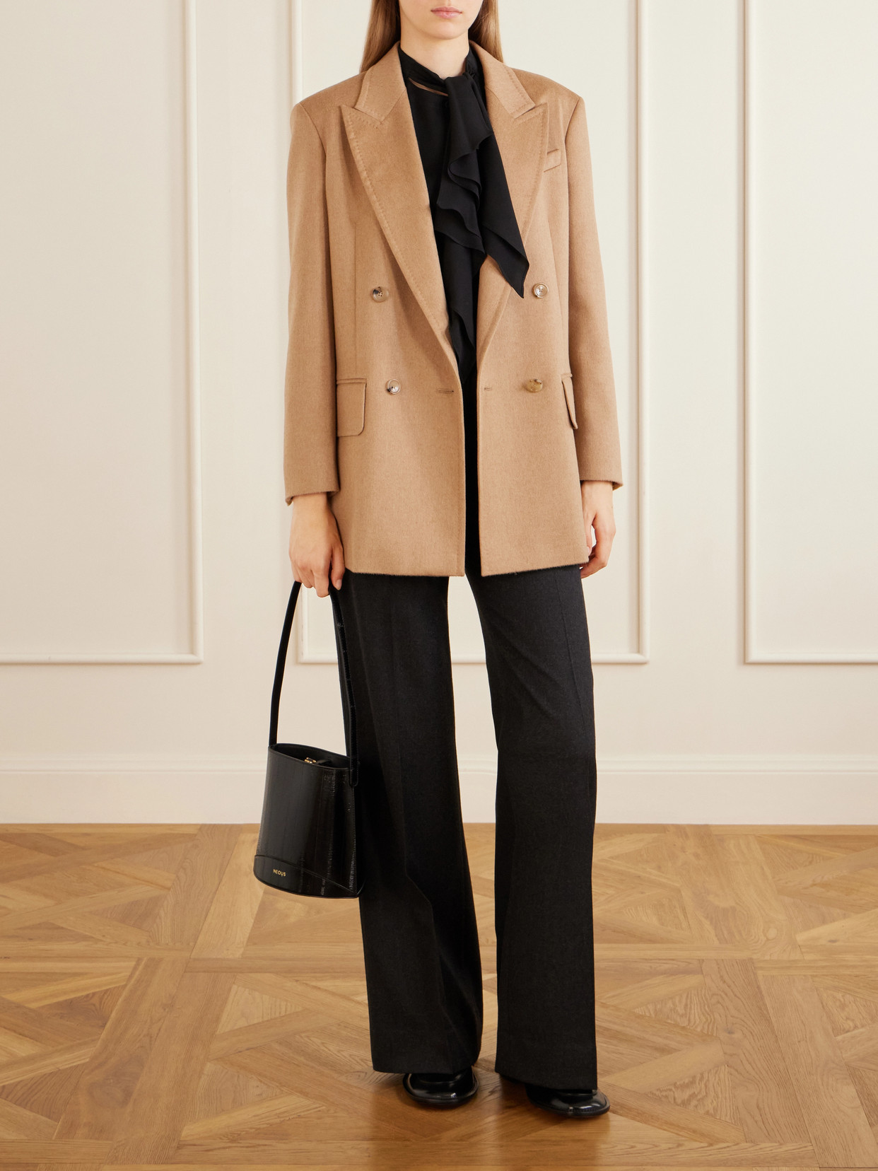 Leccio Bow-Detail Silk-Crepon Blouse