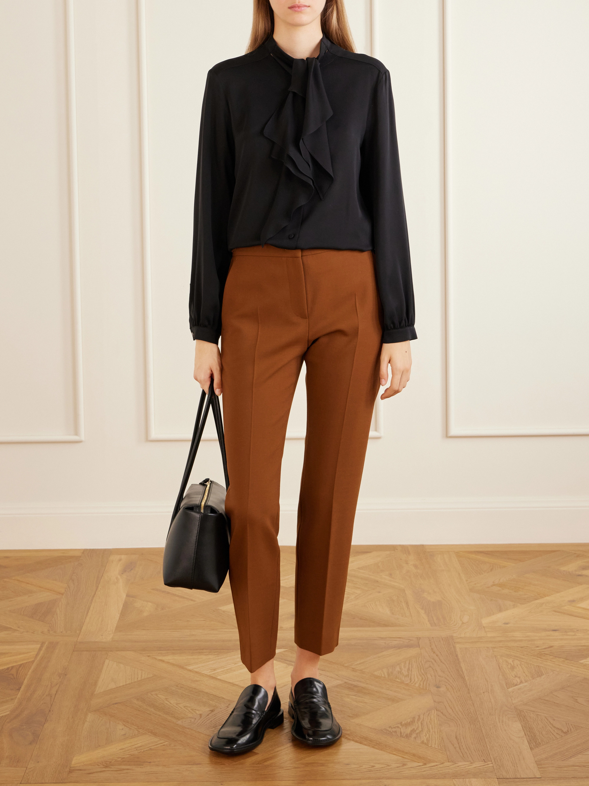 Mxmacino wool-blend mid-rise slim-leg pants — Image 7