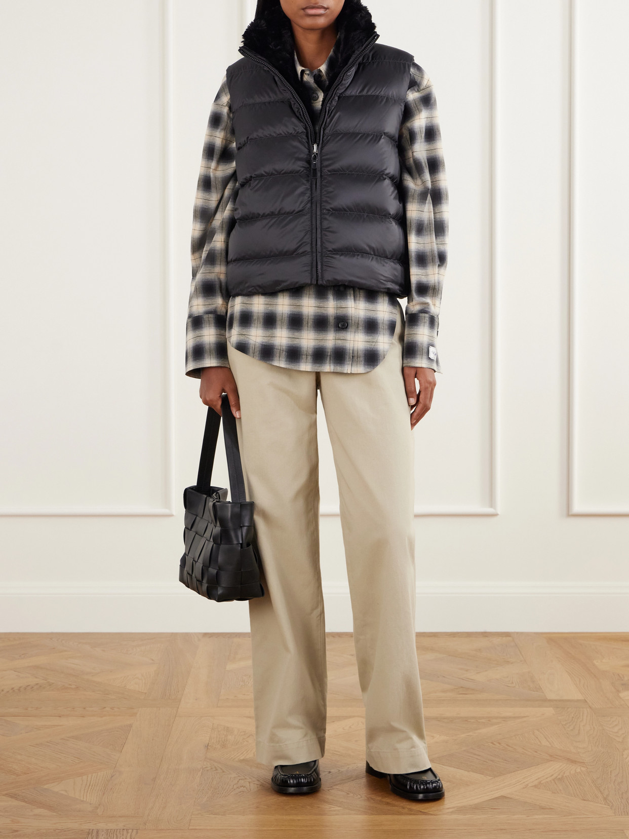 Canditi Reversible Quilted Shell And Plush Down Gilet