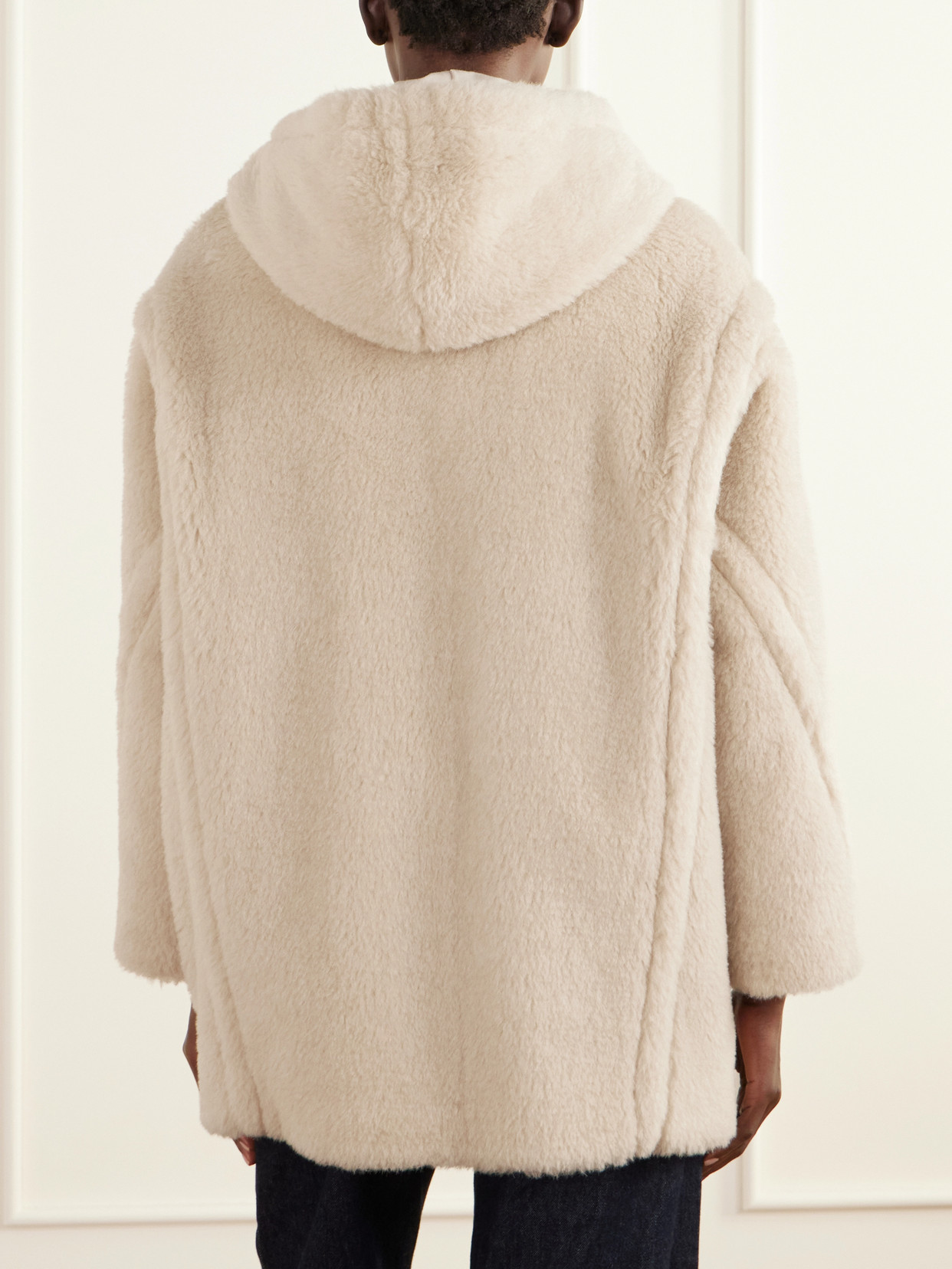 Spadino Teddy Hooded Alpaca, Wool And Silk-Blend Coat