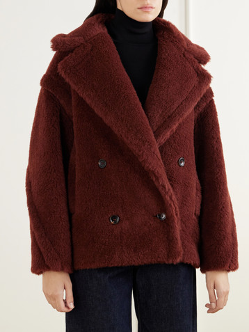 Max Mara Malcuno alpaca, virgin wool and silk-blend coat