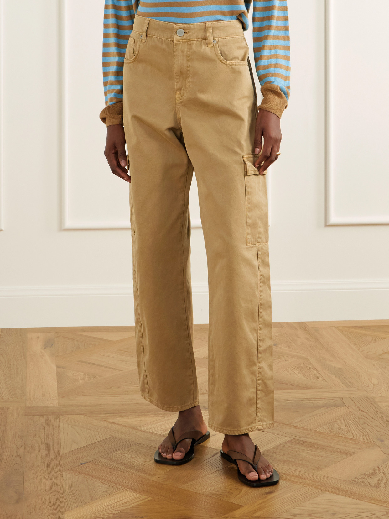 Cargo Barrel High-Waist Wide- Leg