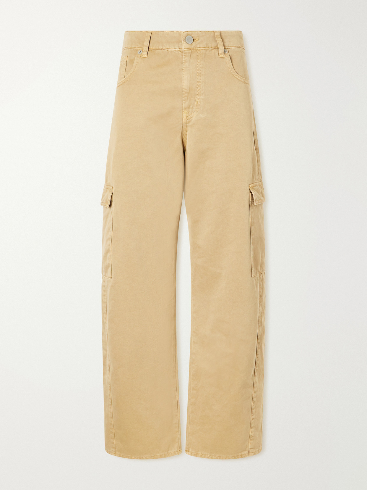 La Ligne Cargo Barrel High-waist Wide-leg Jeans In Brown