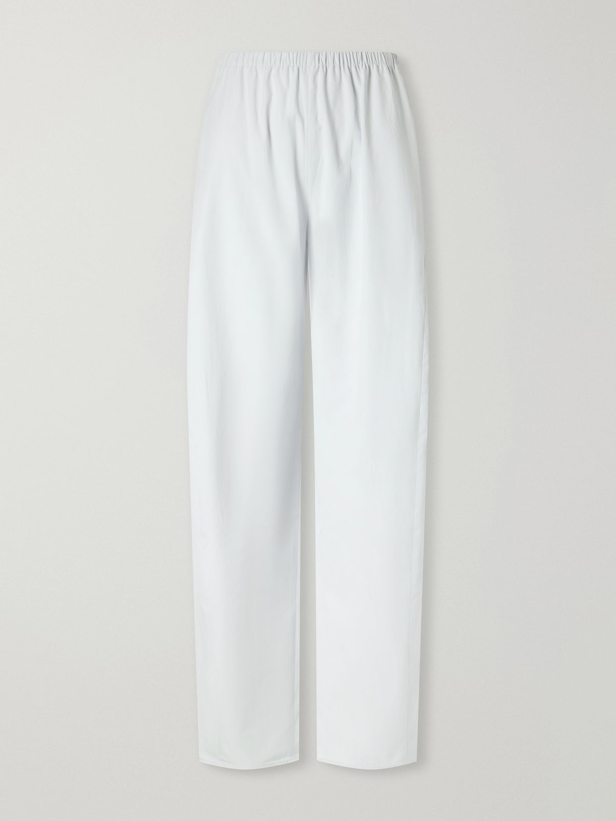 cotton poplin wide leg pants