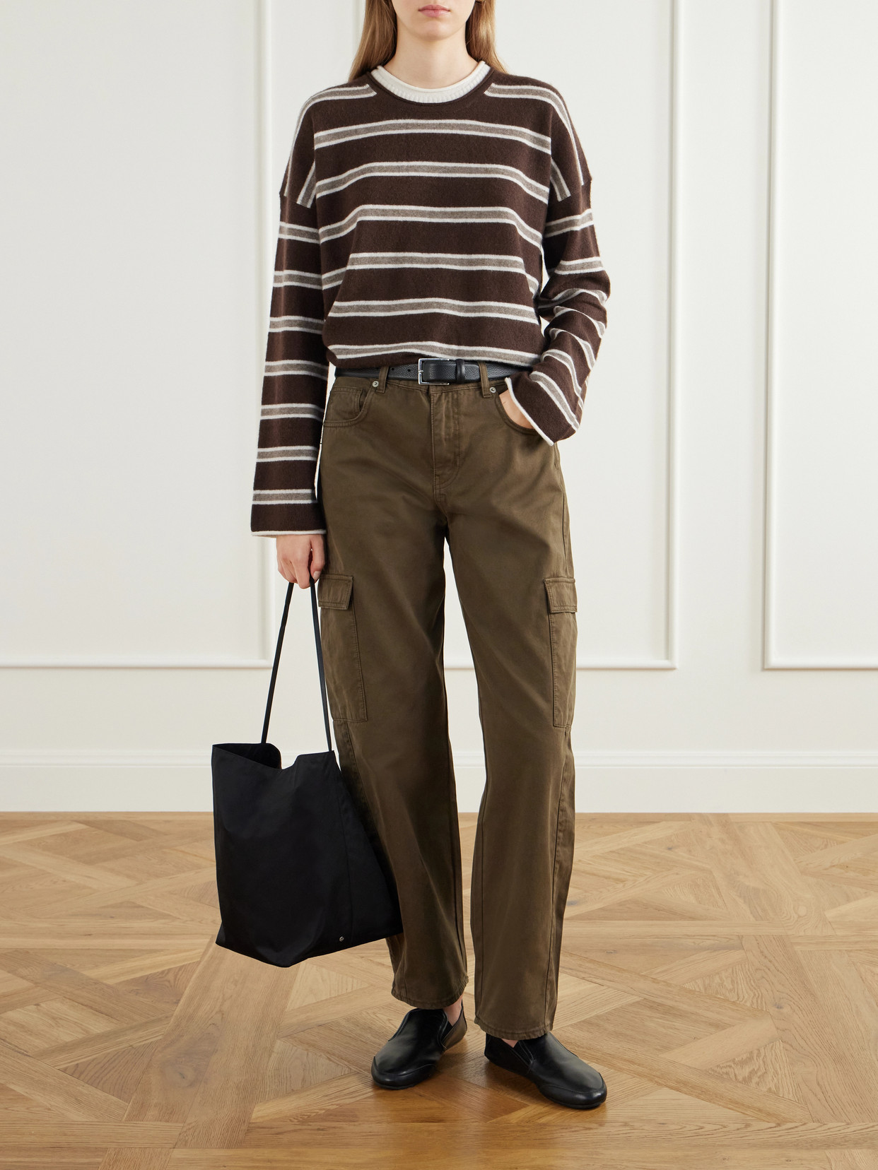Dominick Striped Cashmere And Silk-Blend Sweater