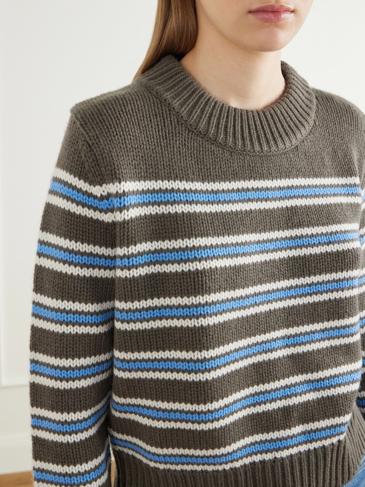 Mini Marin Striped Wool And Cashmere-Blend Sweater