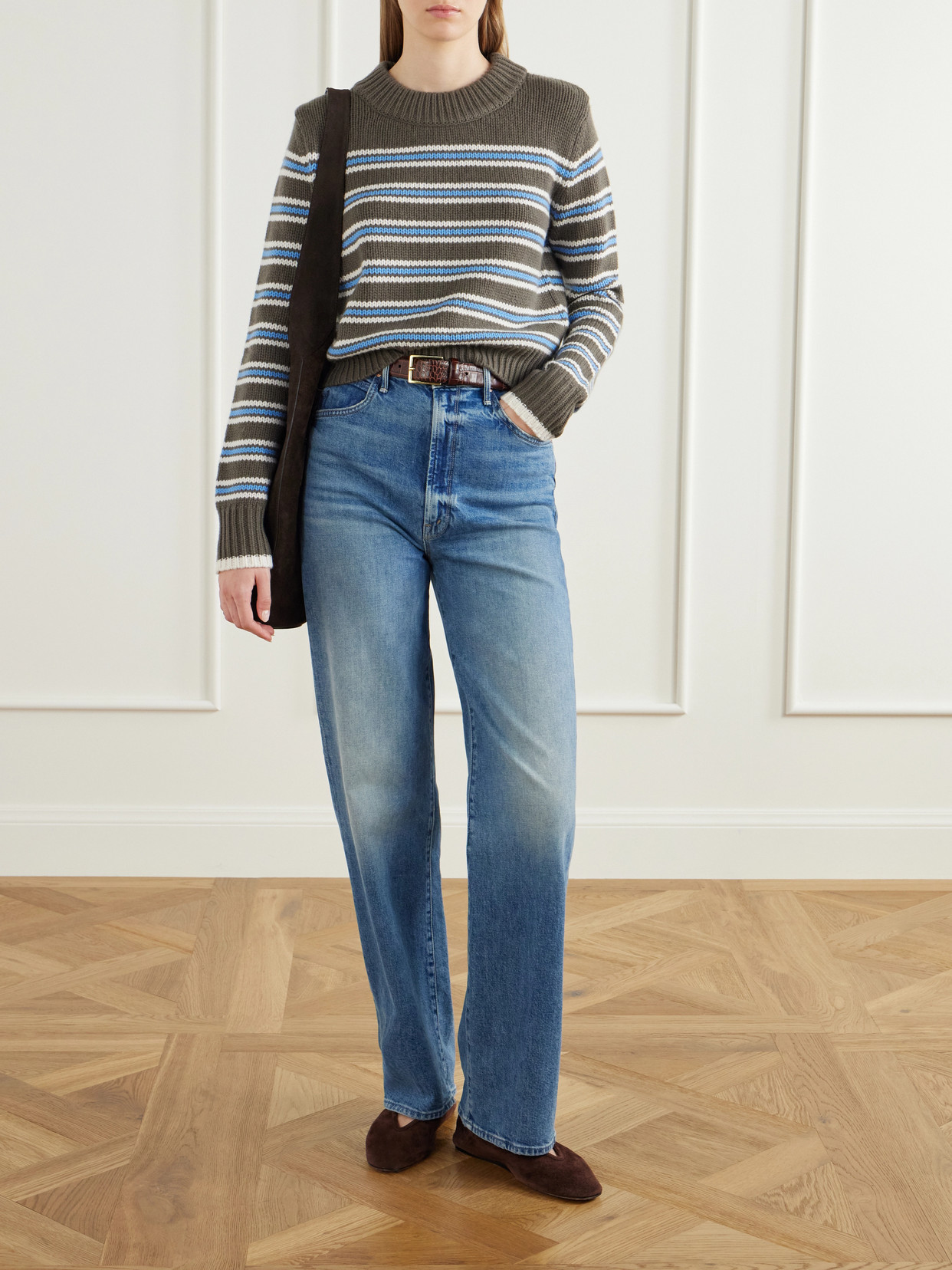 Mini Marin Striped Wool And Cashmere-Blend Sweater