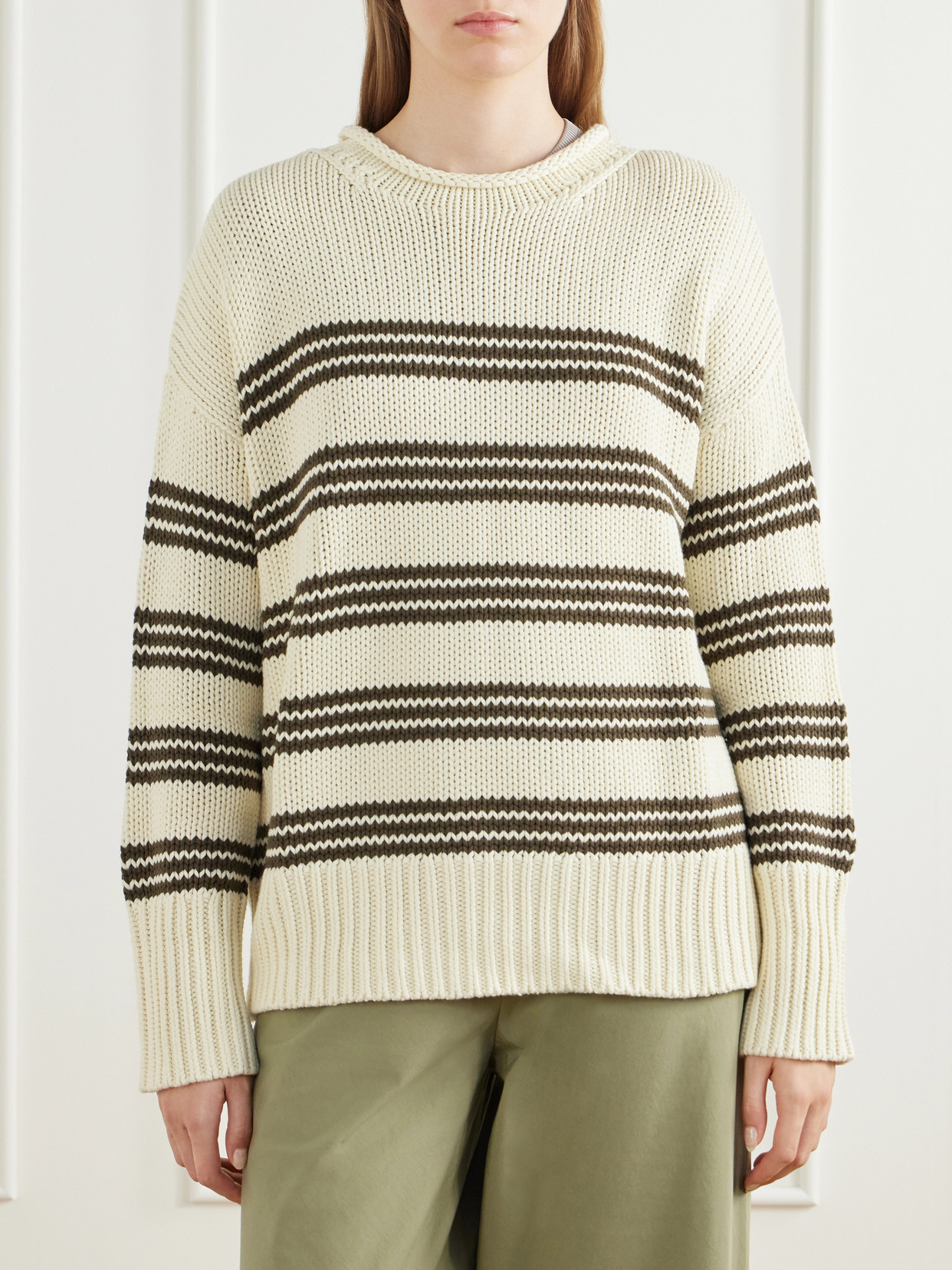 Marina Striped Cotton Sweater