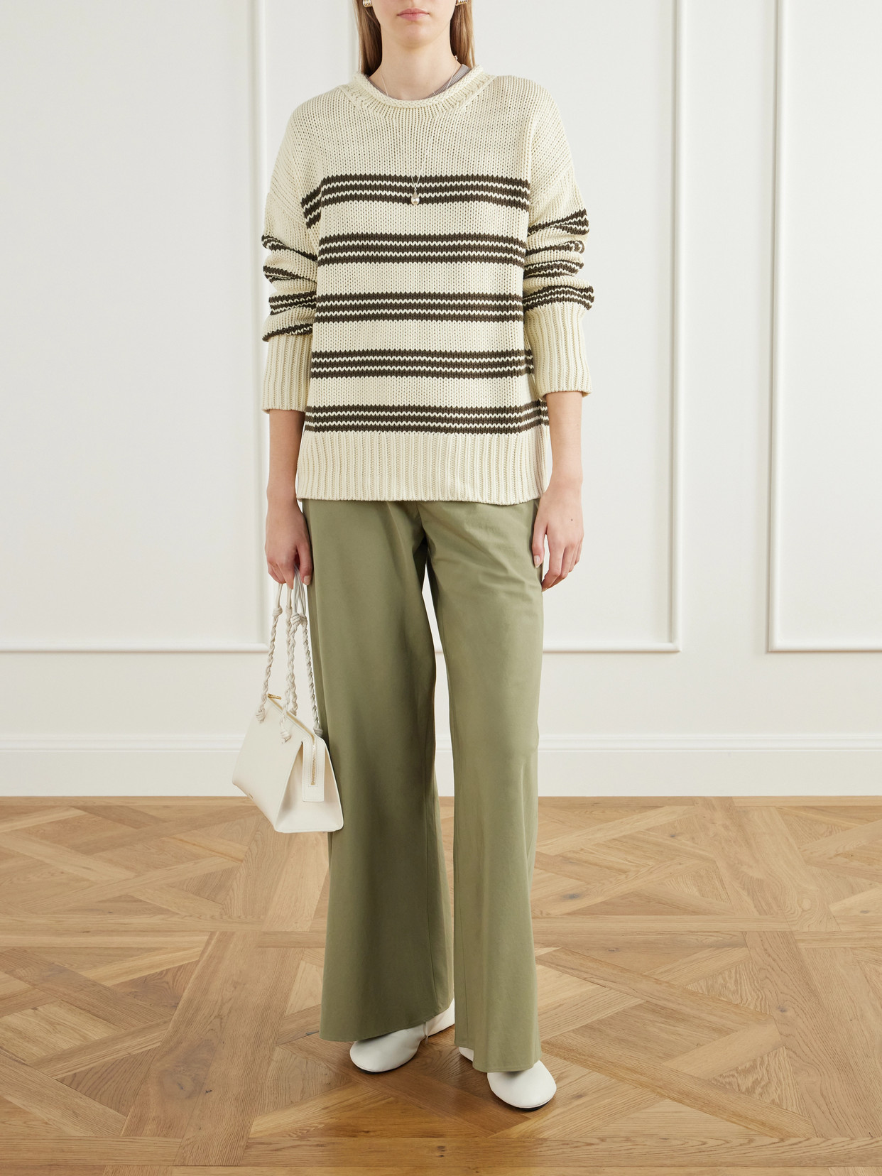 Marina Striped Cotton Sweater