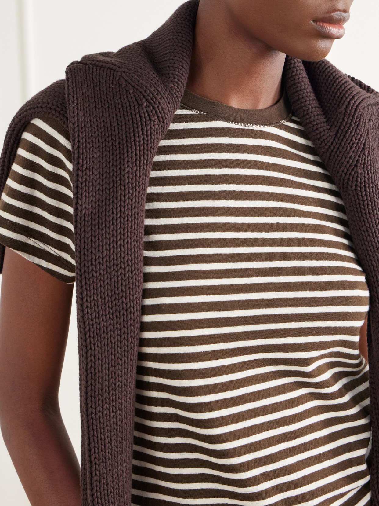 Striped Cotton-Jersey T-Shirt