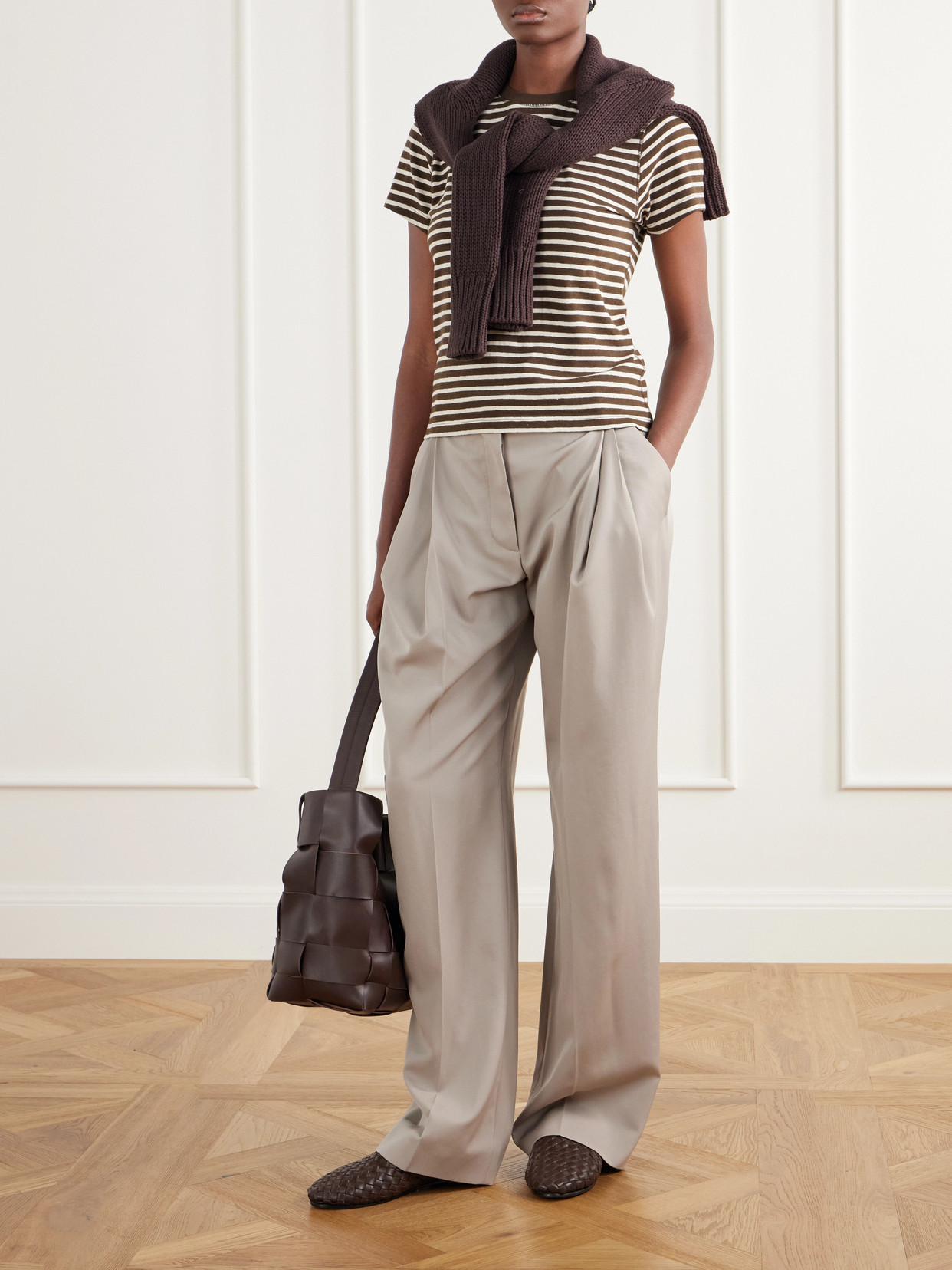 Striped Cotton-Jersey T-Shirt