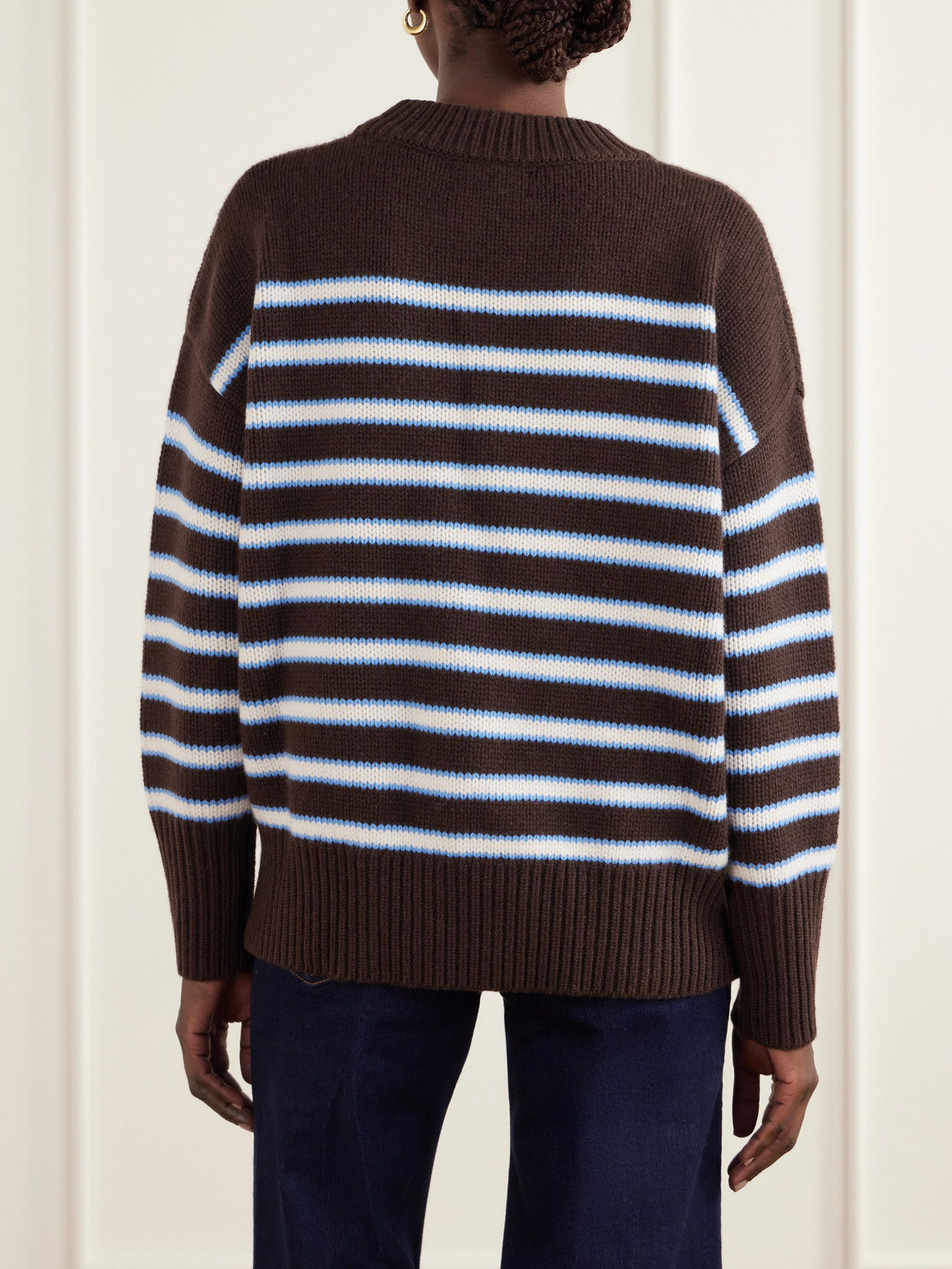 Marin Striped Wool And Cashmere-Blend Sweater
