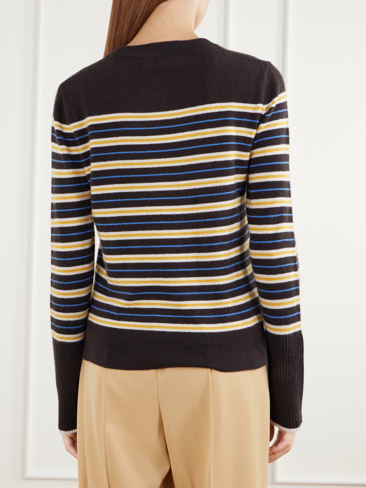 Lean Lines Striped Cashmere Sweater