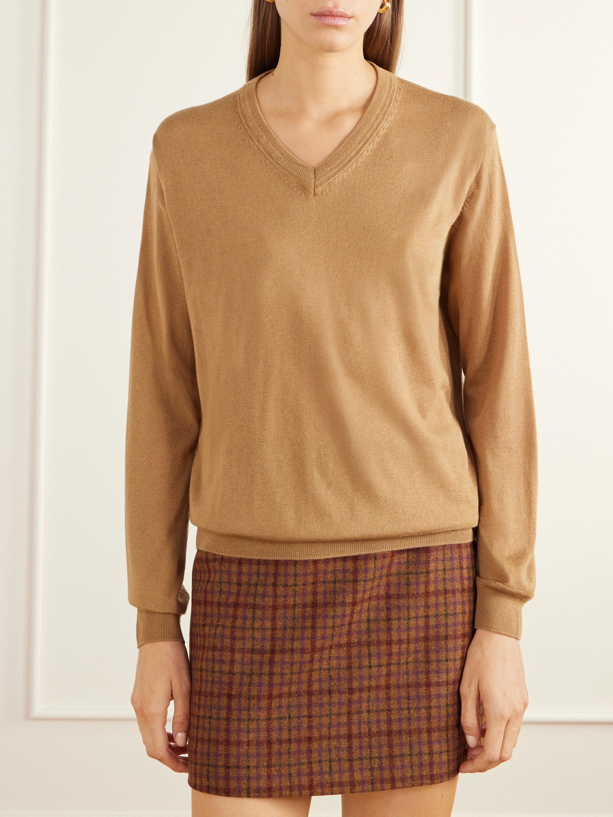 Ben Silk, Wool And Cashmere-Blend Sweater