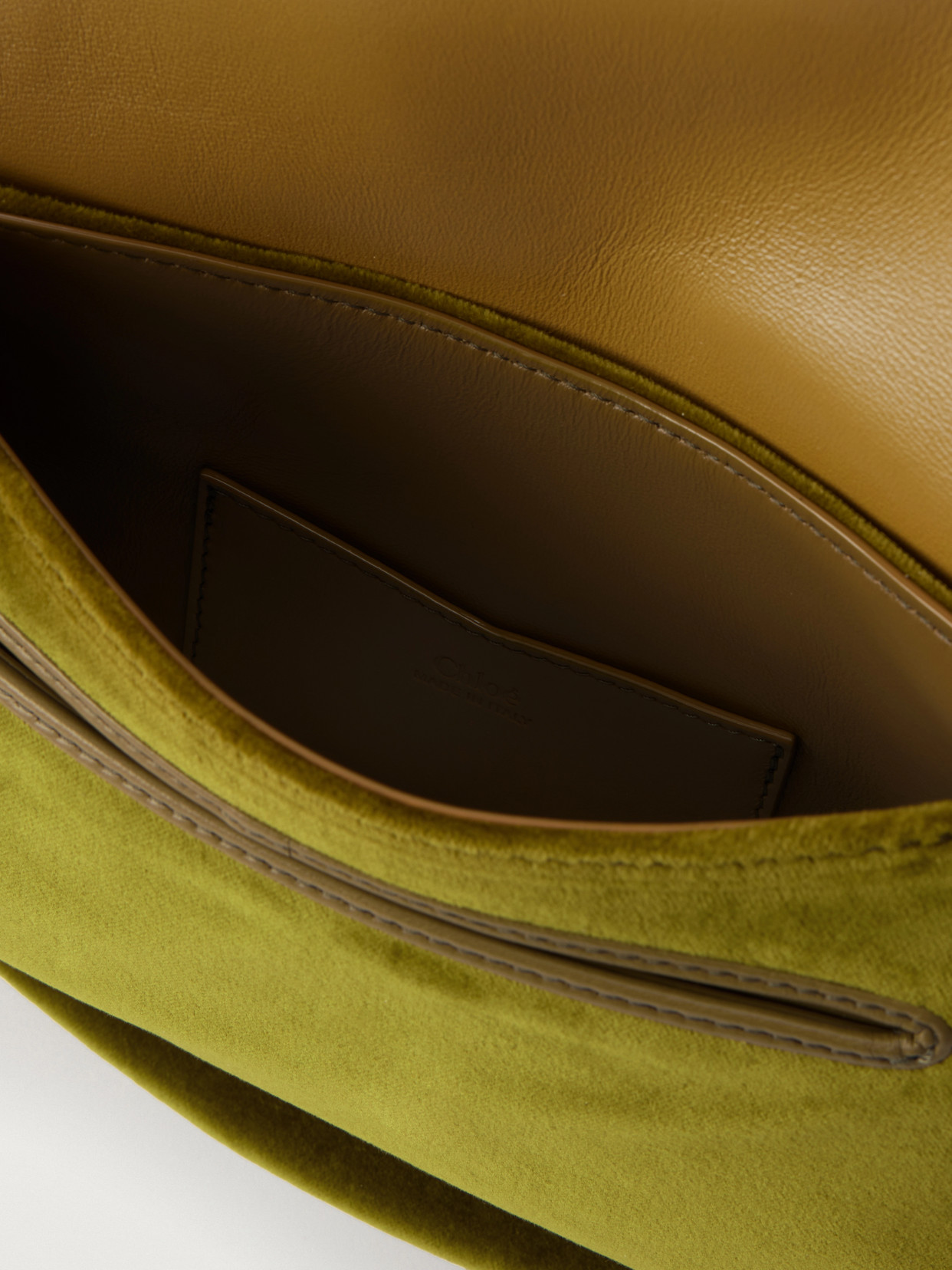 Chloé - Marcie Foulard Studded Tasseled Velvet Shoulder Bag