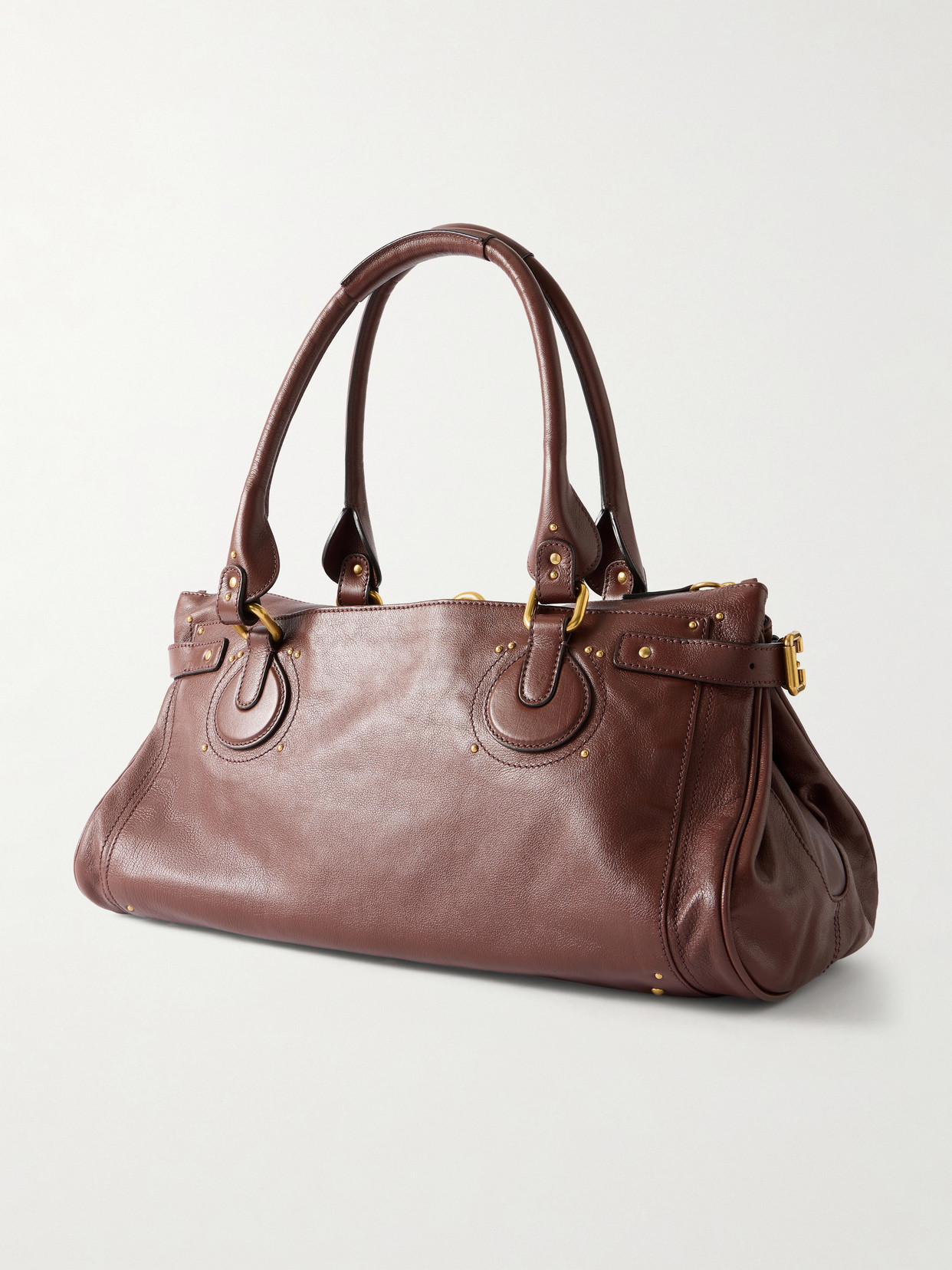 Chloé - Paddington Large Locket-Detail Leather Bag
