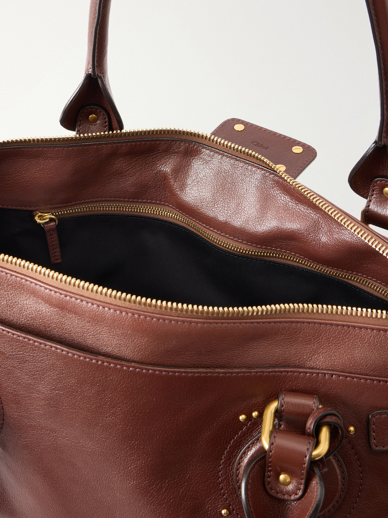 Chloé - Paddington Large Locket-Detail Leather Bag