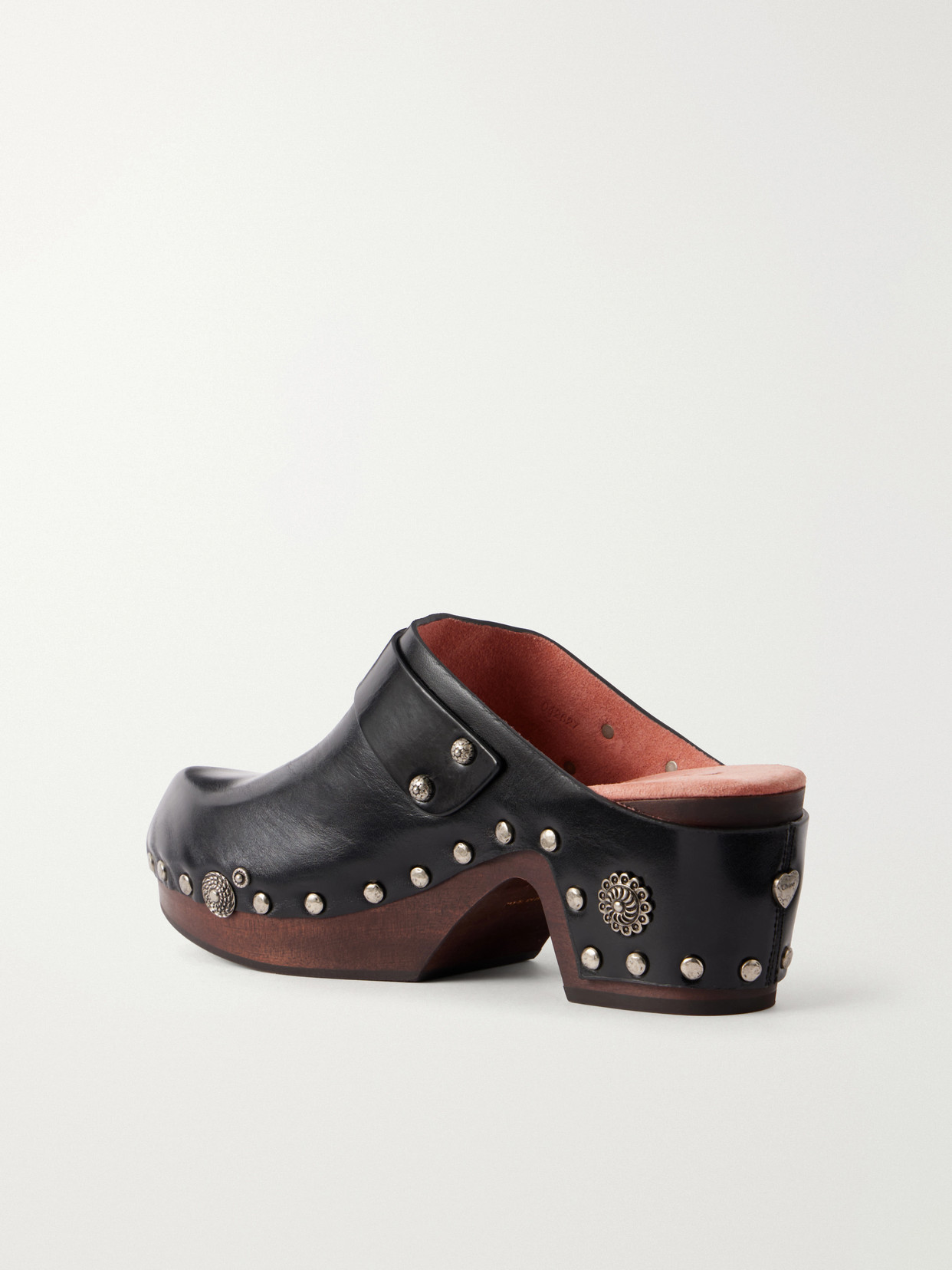 Chloé - Talis Embellished Leather Clogs