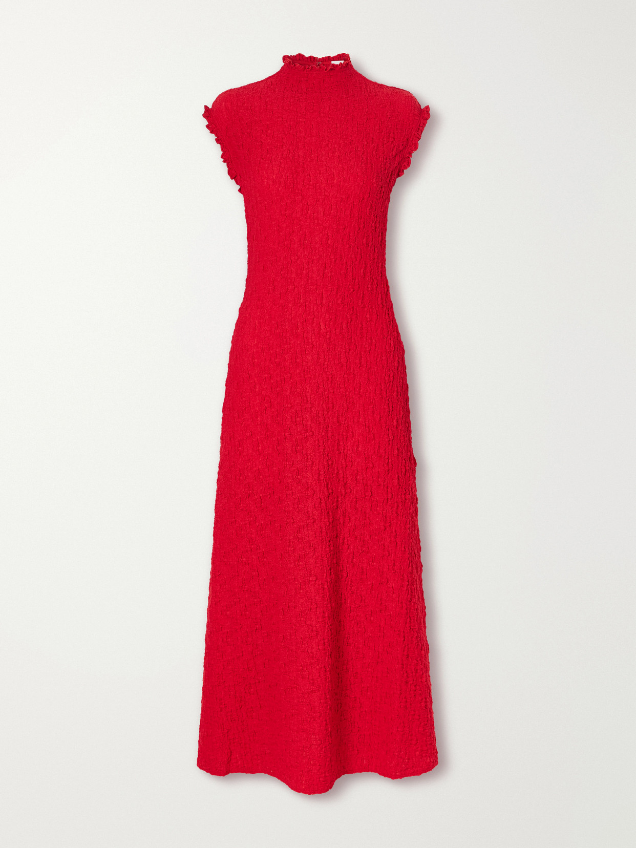 Proenza Schouler White Label Cleo Cotton-jersey Jacquard Midi Dress In Red