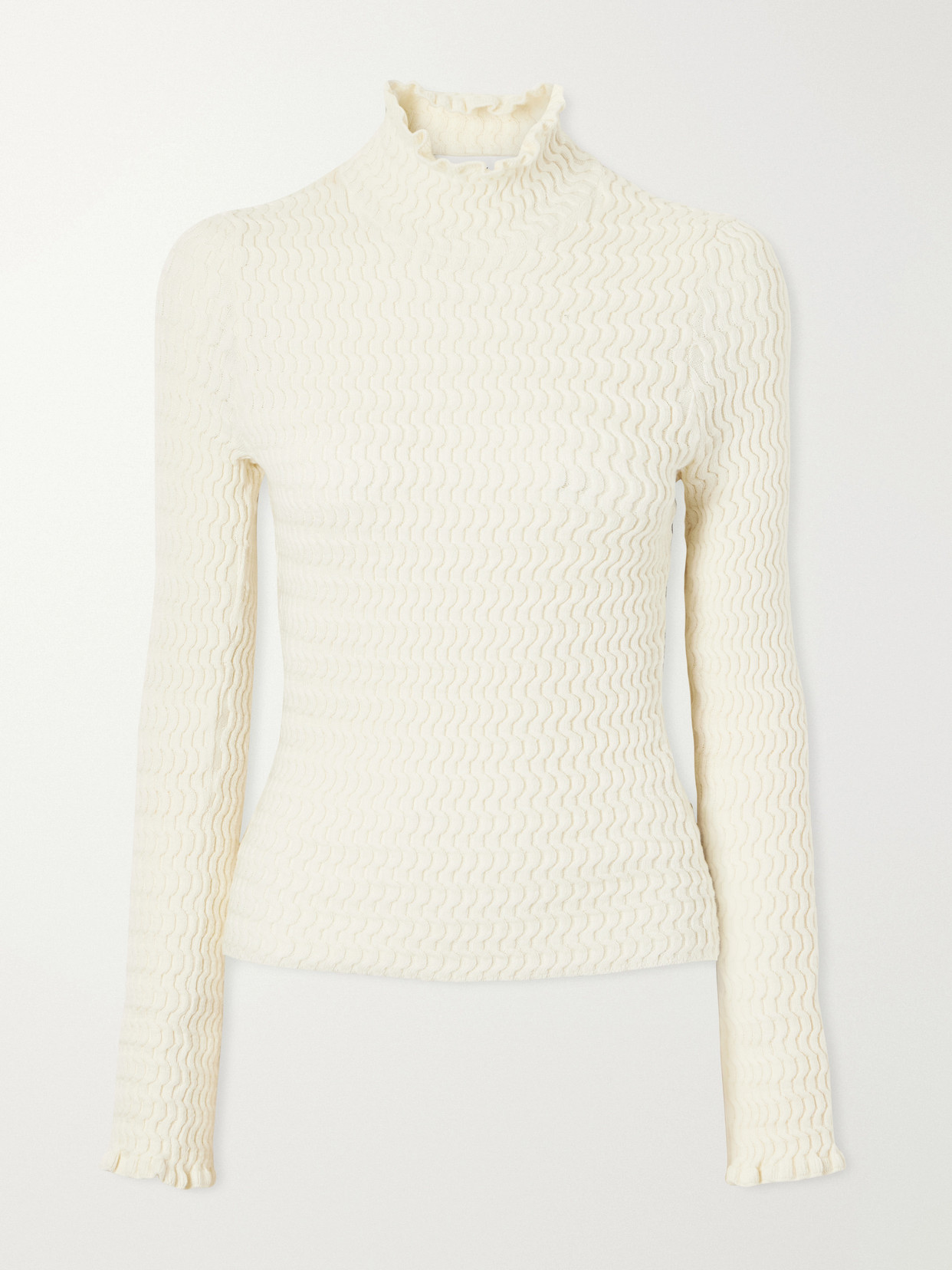 White Label - Juniper Turtleneck Cable-Knit Cotton-Blend Sweater