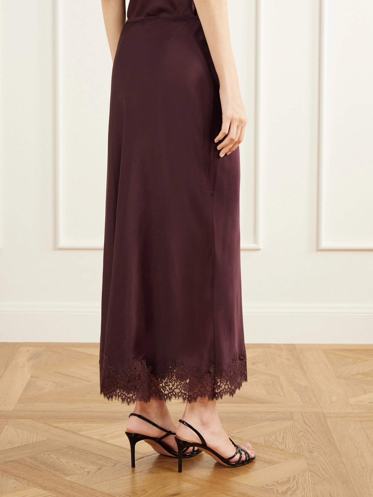 Matilde Lace-Trimmed Midi