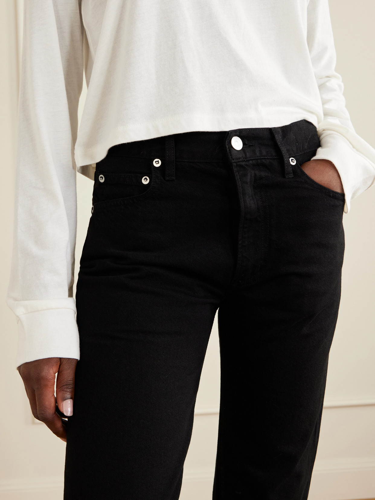 Éterne - Chloe High-Rise Straight-Leg Jeans