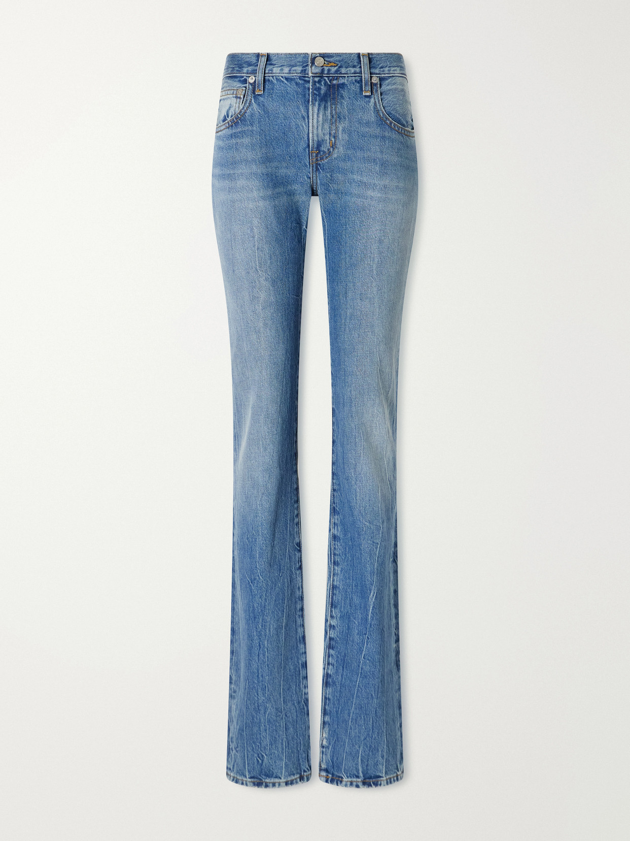Éterne Chevy Low Rise Straight Jeans In Blue