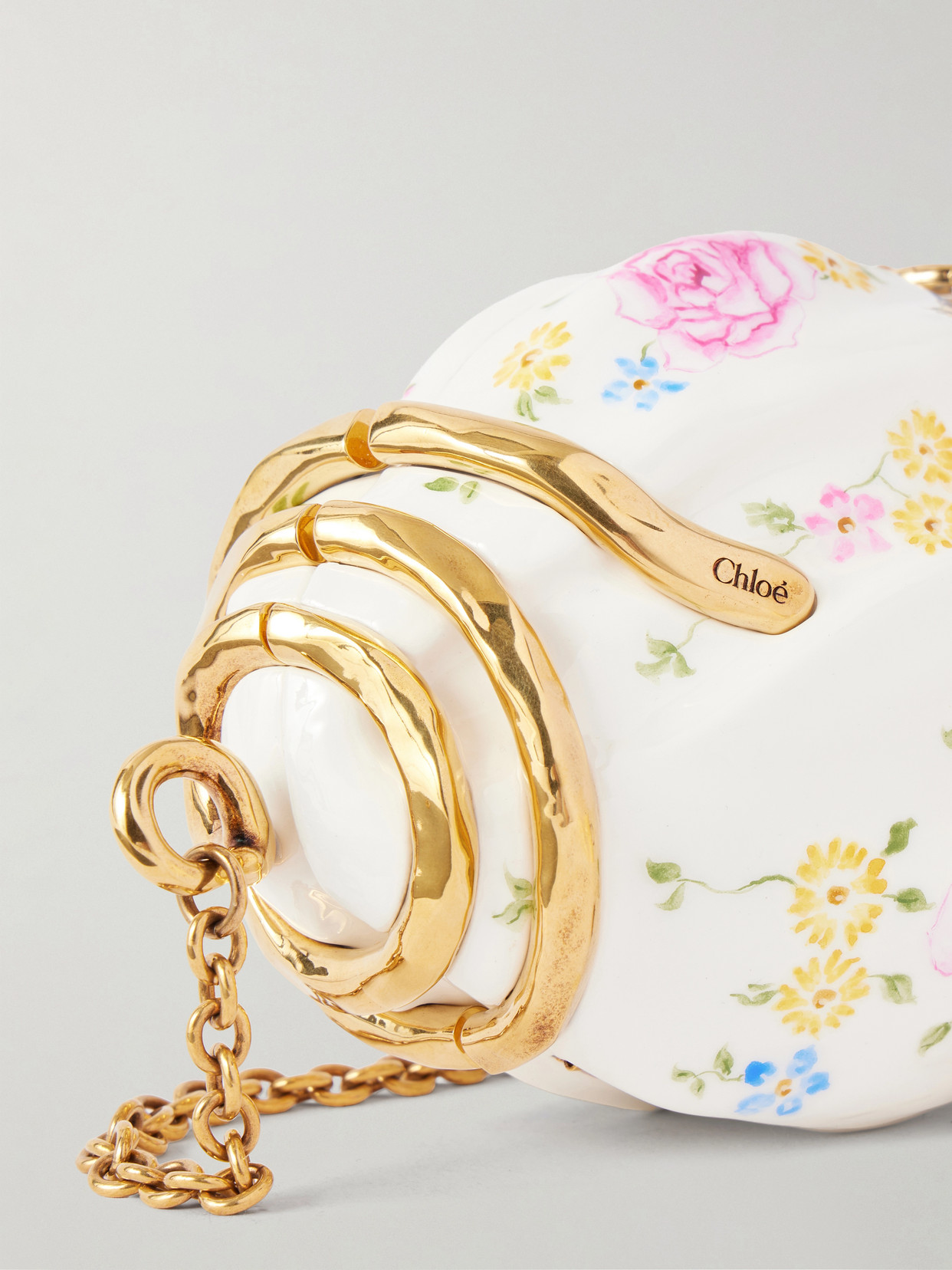 Chloé - Souvenir Treasures Floral-Print Resin Shoulder Bag