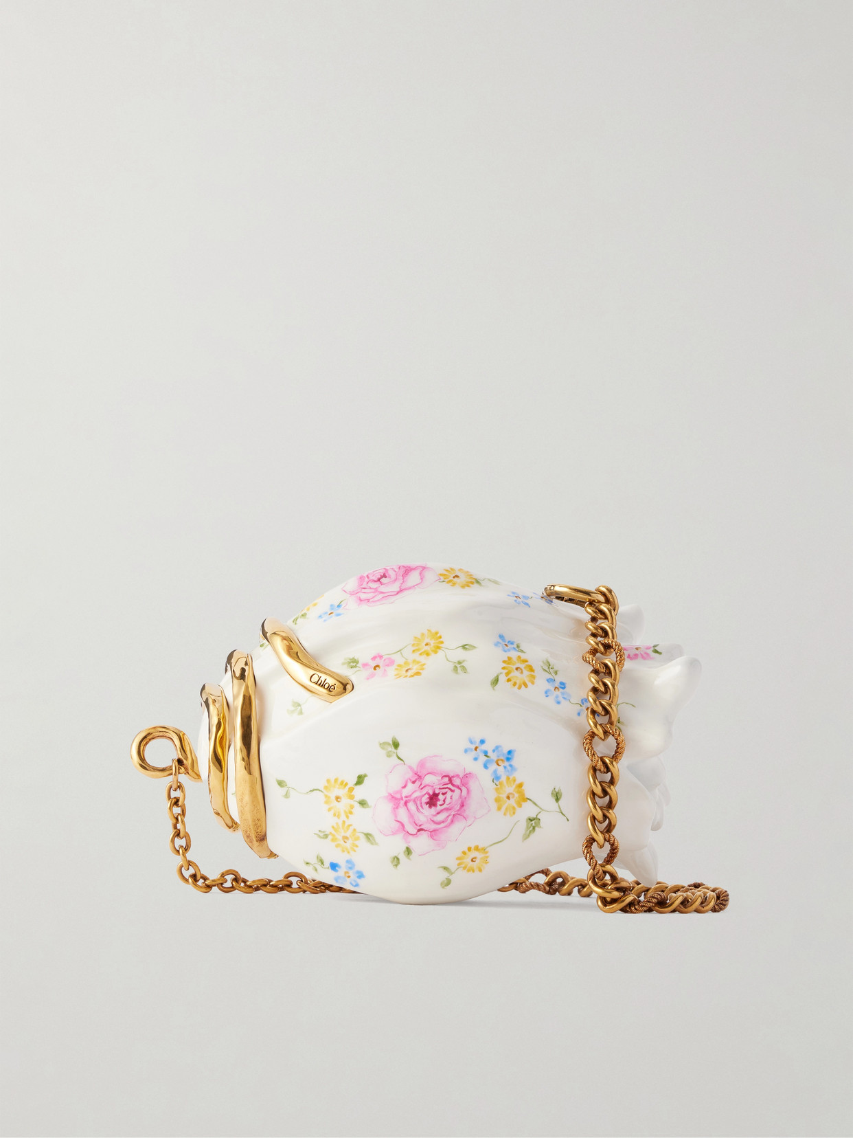 Chloé - Souvenir Treasures Floral-Print Resin Shoulder Bag