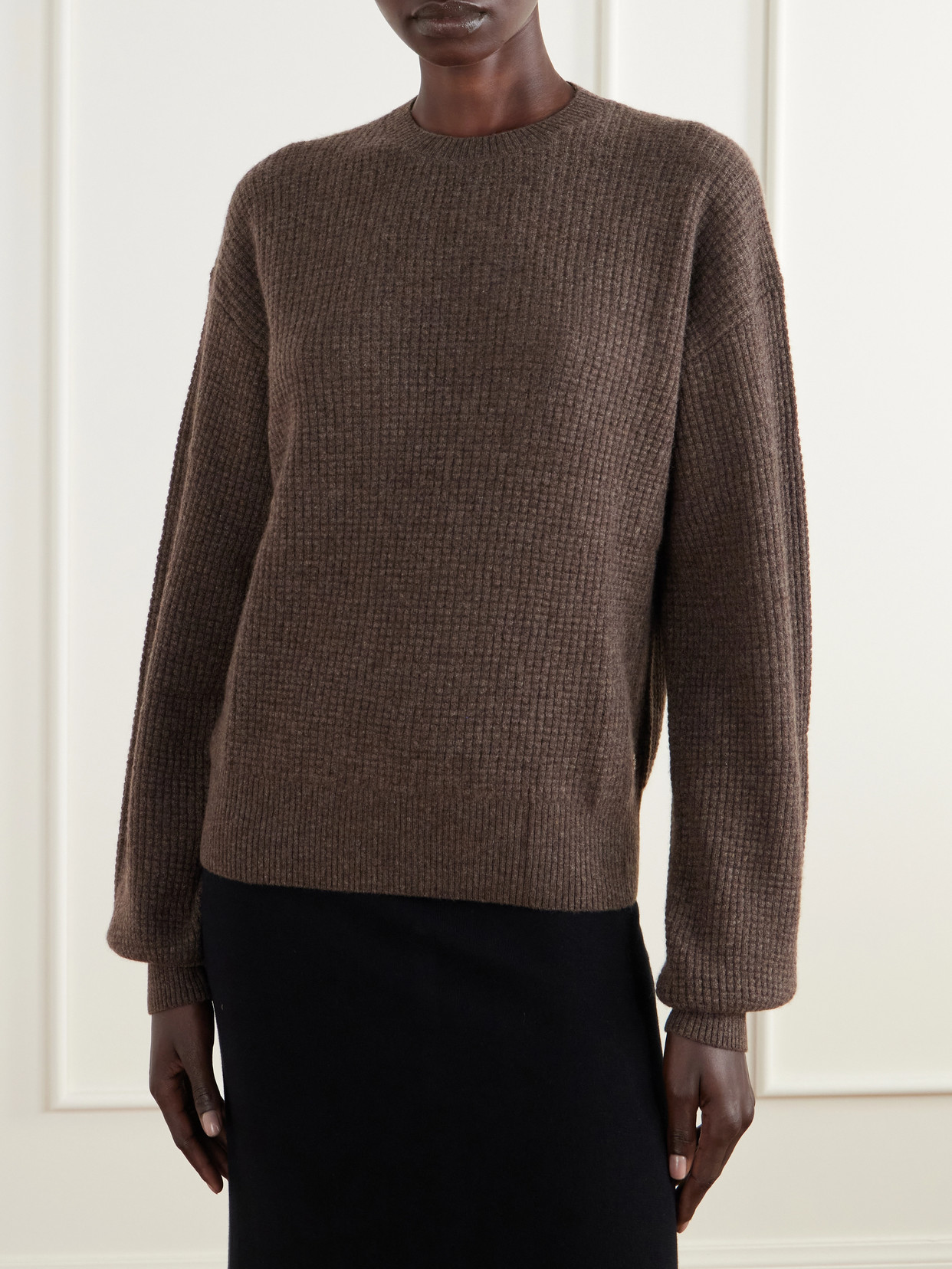 Éterne - Brock Waffle-Knit Cashmere Sweater