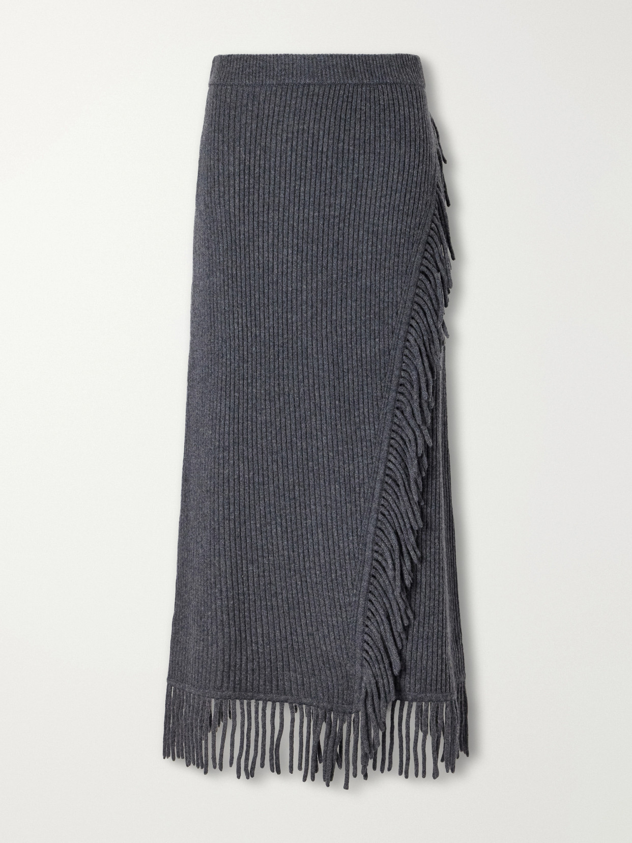 Casey Draped Wool And Cashmere-Blend Skirt