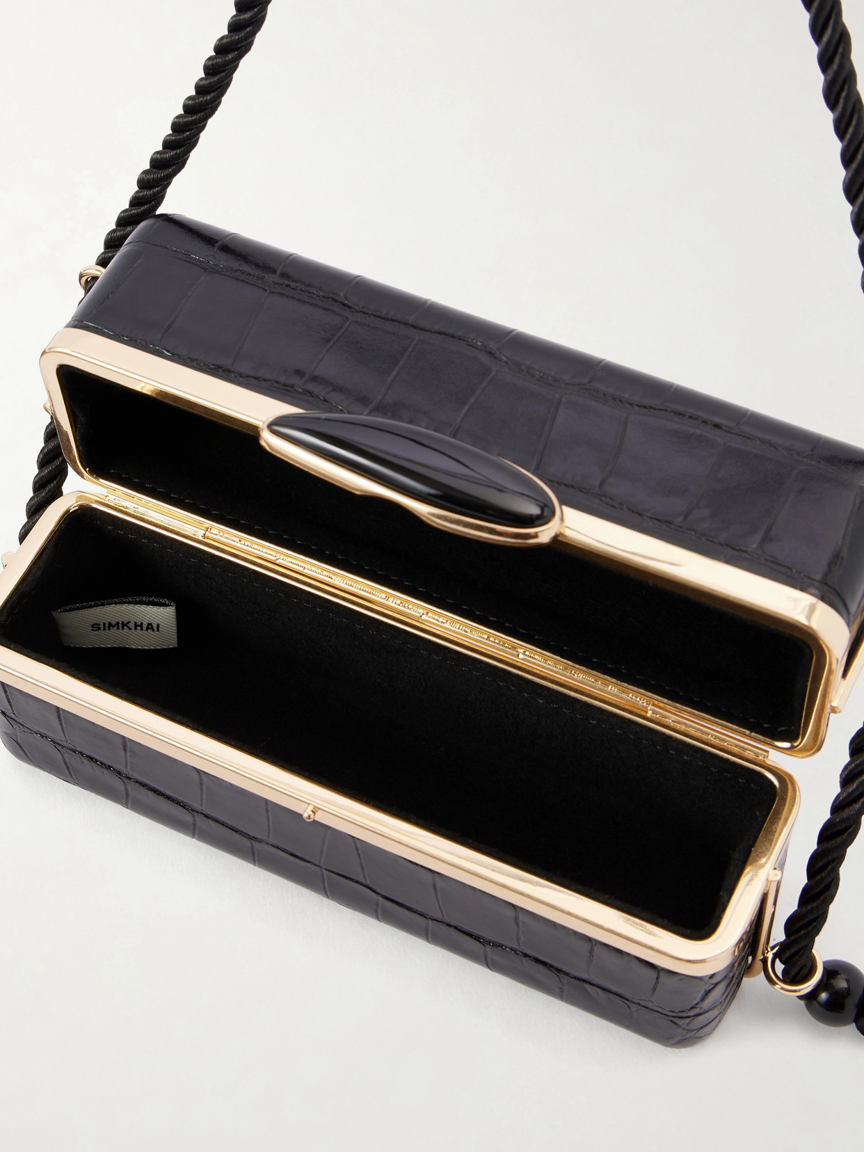 Roma Croc-Effect Shoulder Bag