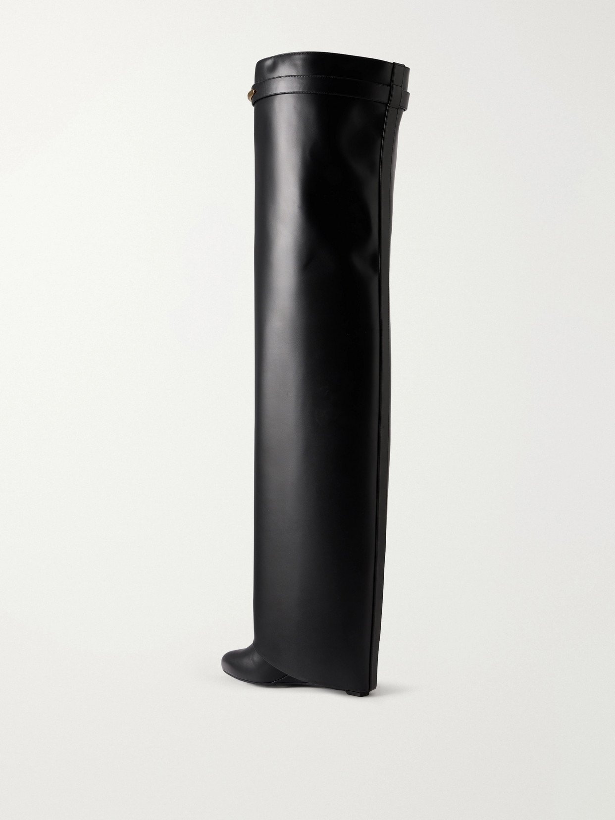 Shark Pinch Leather Over-The-Knee Boots