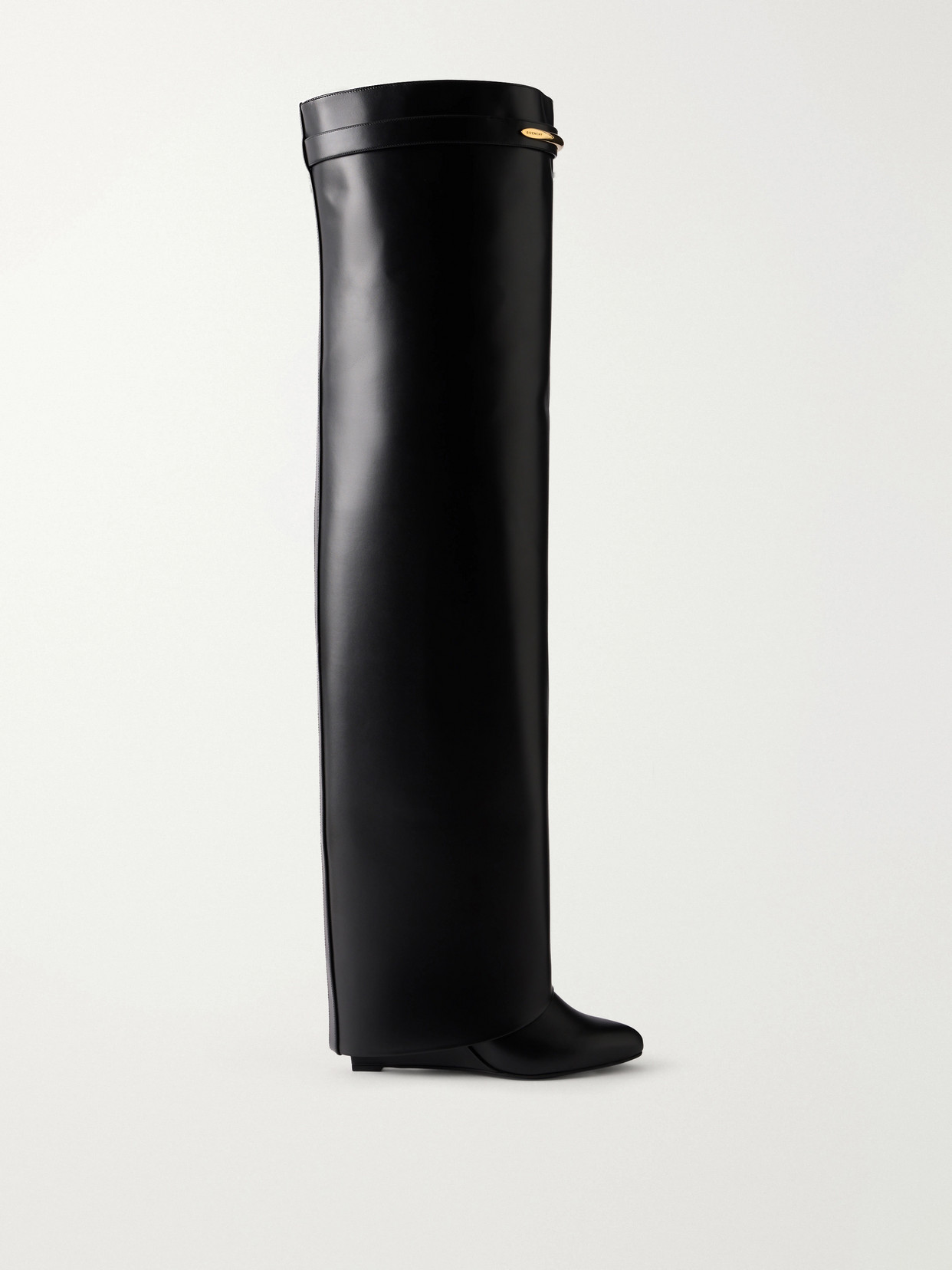 Shark Pinch Leather Over-The-Knee Boots