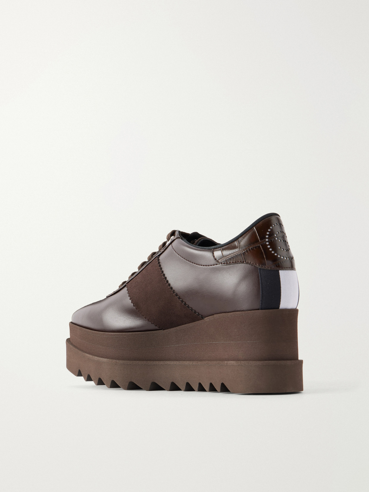 Stella Mccartney Snake-effect Leather Sneakers In Multi