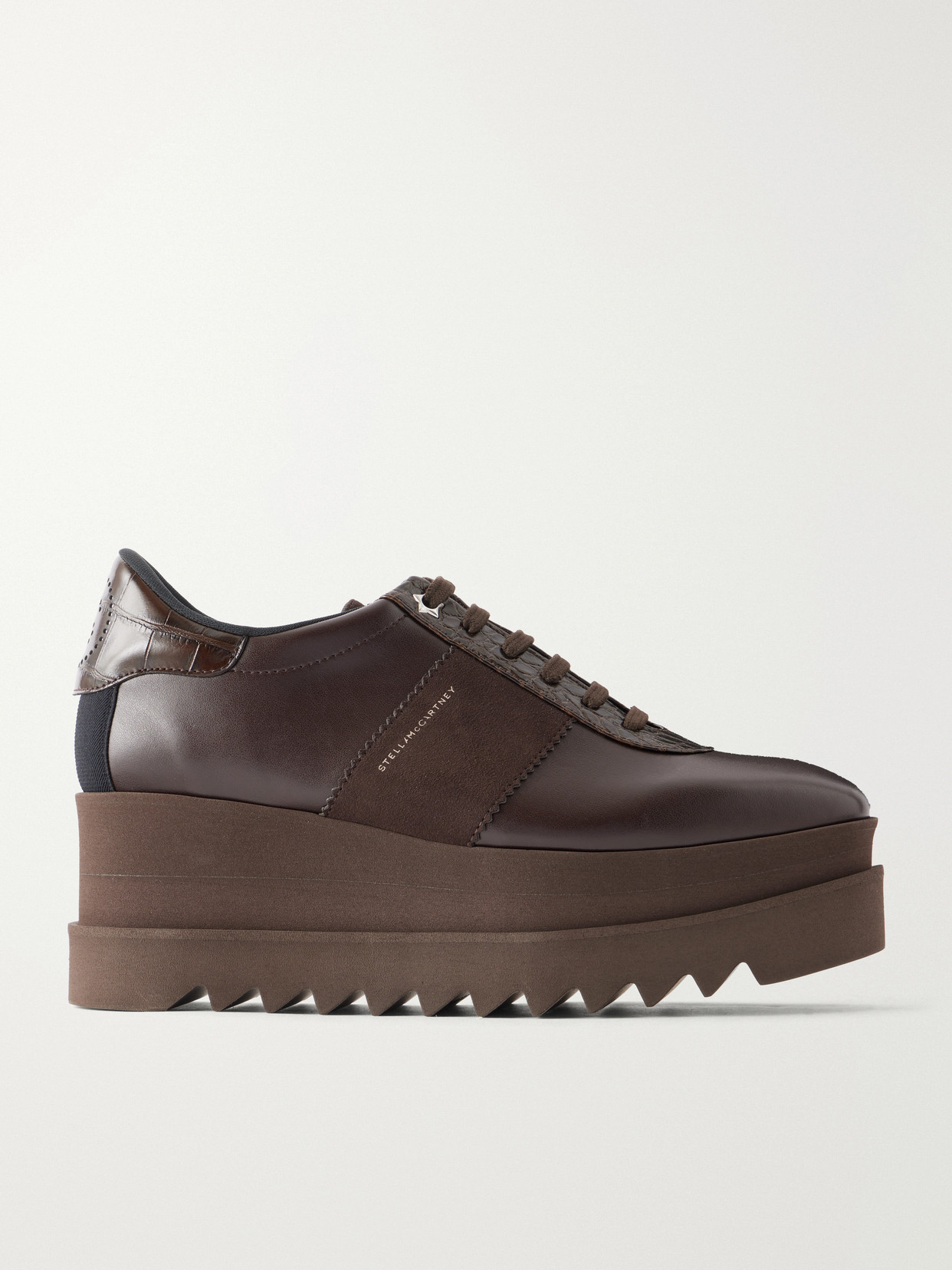 Stella Mccartney Snake-effect Leather Sneakers In Multi