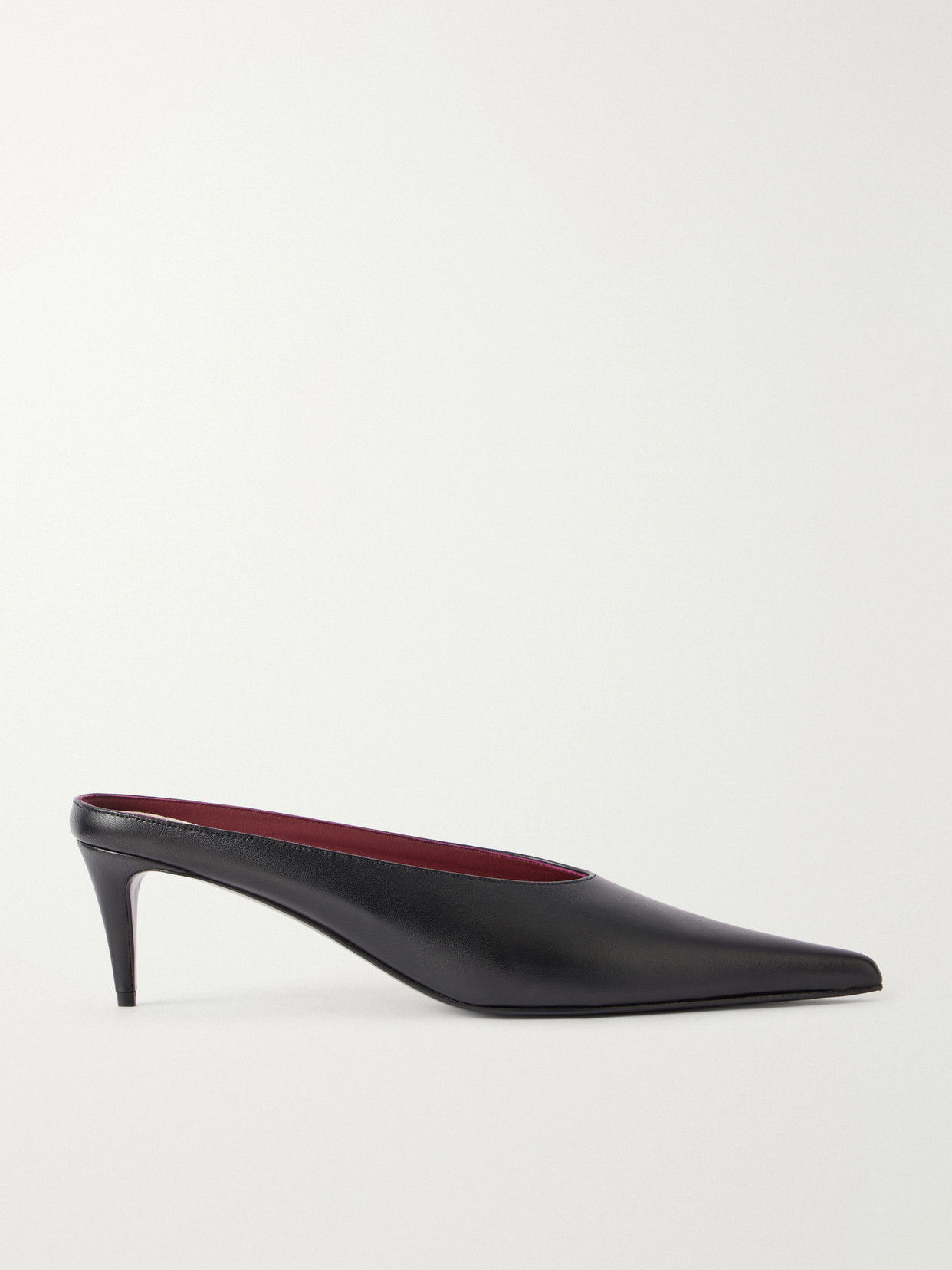 Magda Butrym Leather Mules In Black