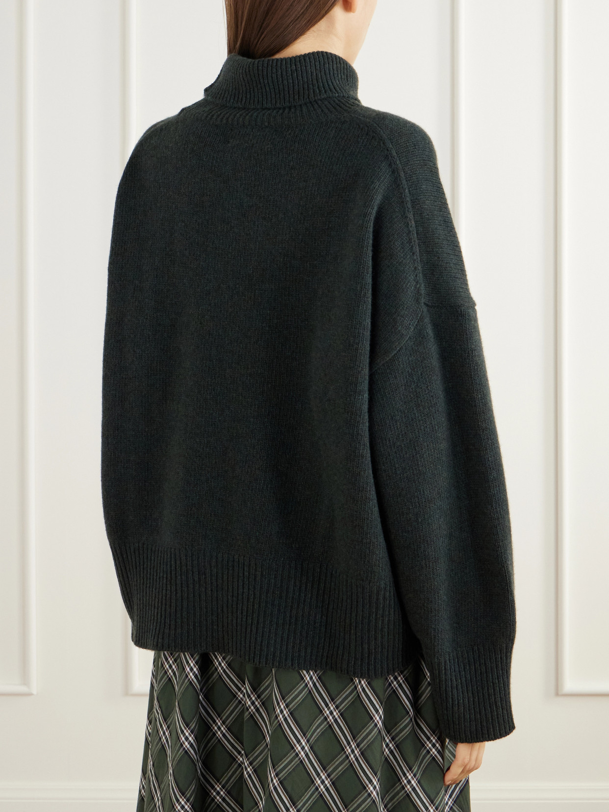 Silene Rib-Trimmed Wool Turtleneck Sweater
