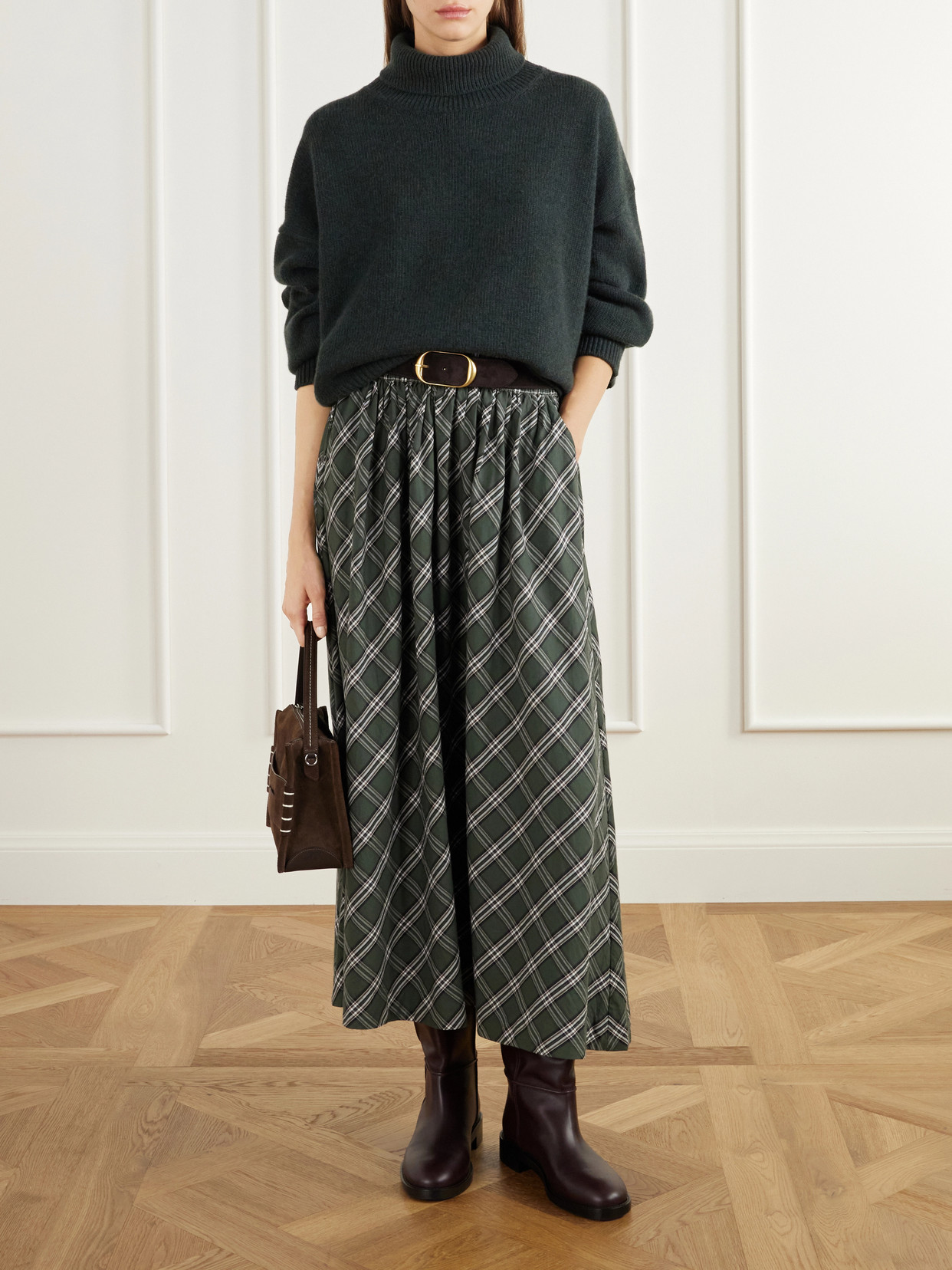 Silene Rib-Trimmed Wool Turtleneck Sweater