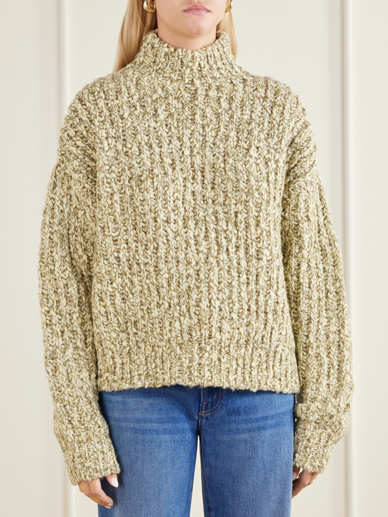 Albie Ribbed-Knit Turtleneck Sweater