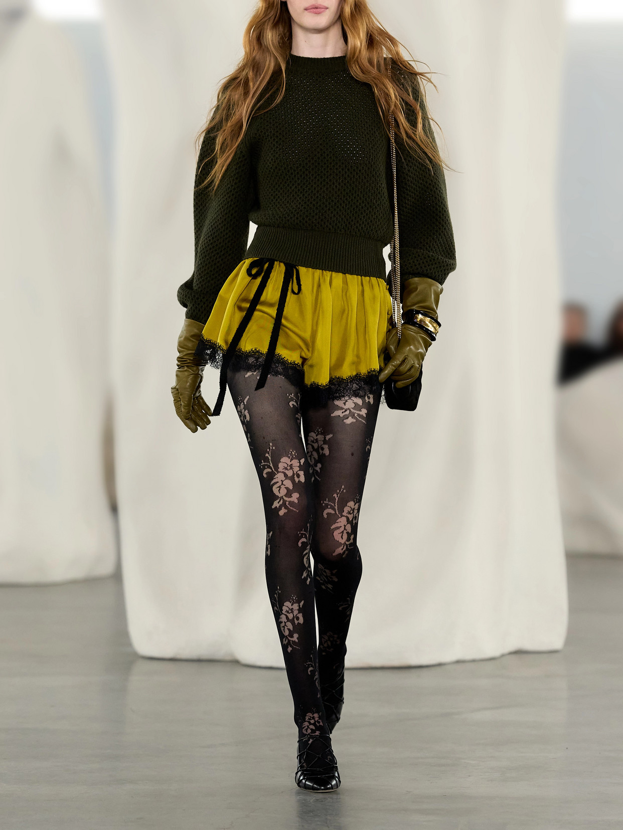 Ronan Cropped Open-Knit Sweater