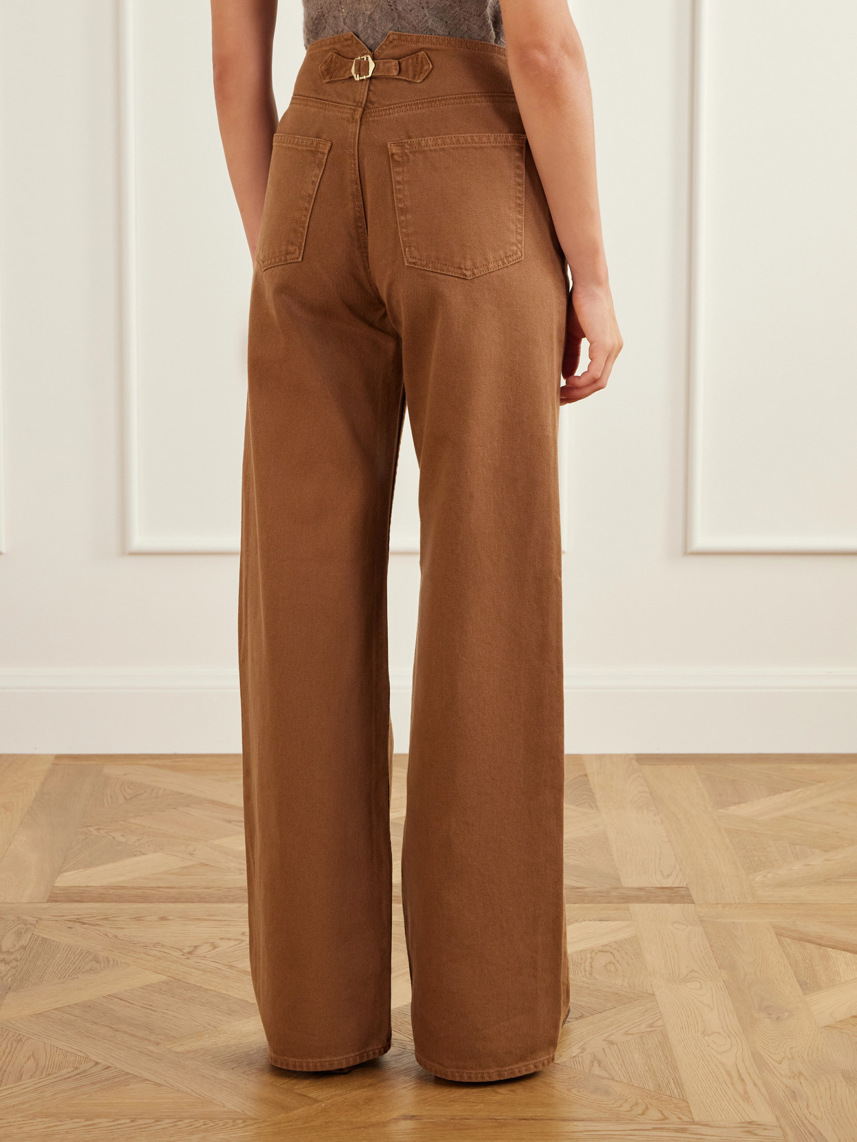The Jasmine Belted Low-Rise Wide- Leg
