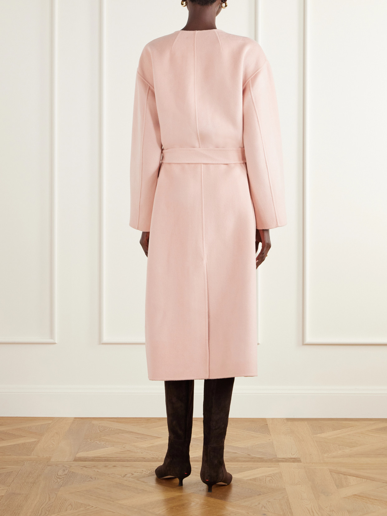 Fernanda Belted Felted Wool And Cashmere-Blend Coat