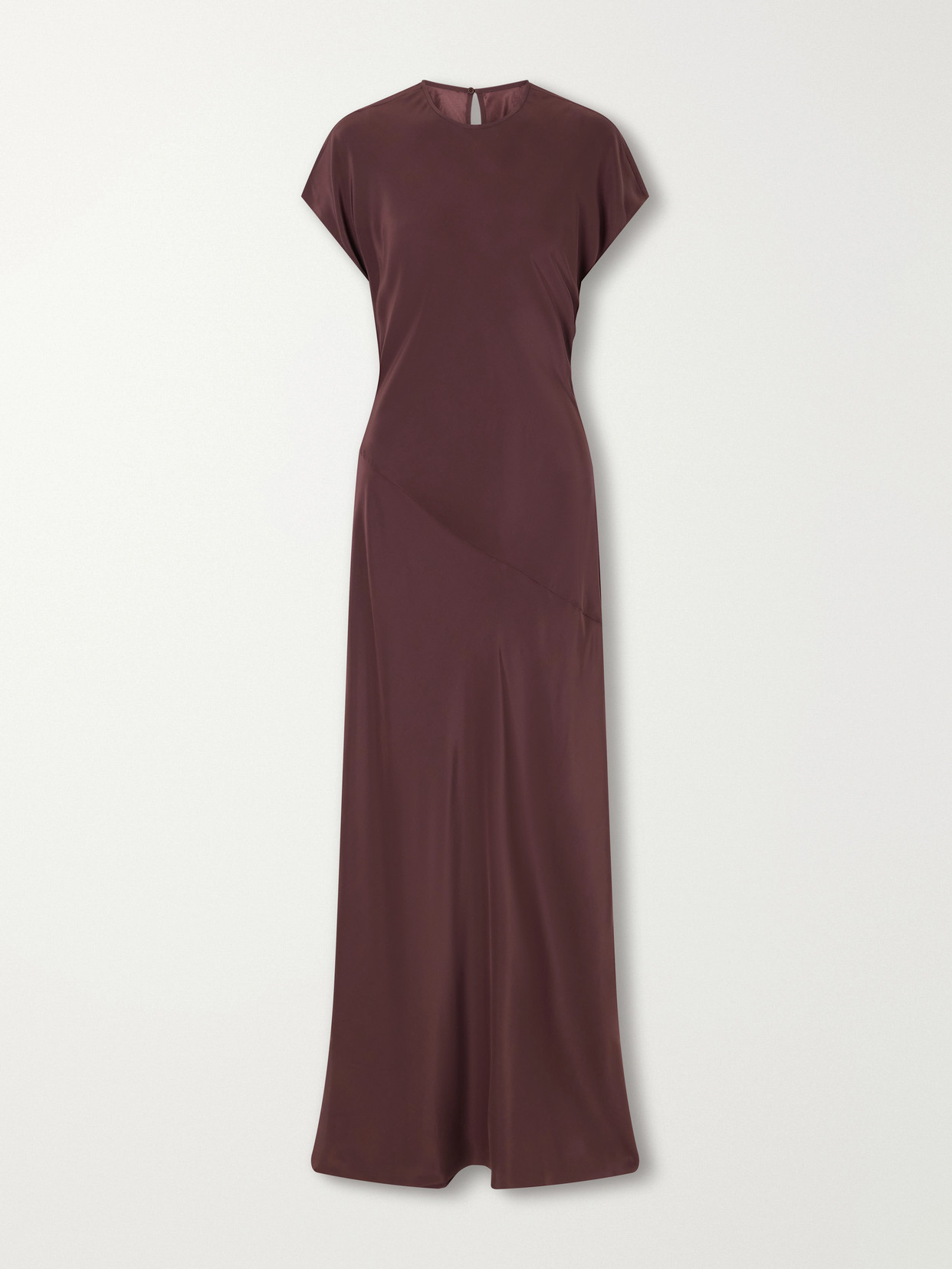 Sir Noria Silk Maxi Dress In Purple