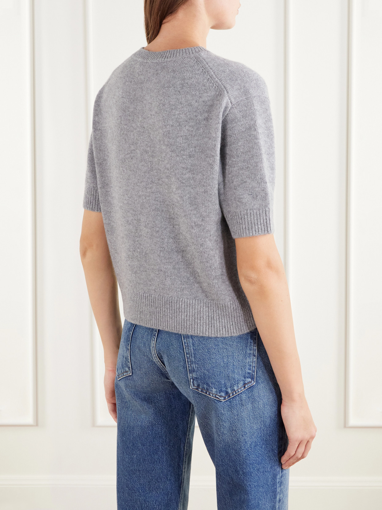 Cropped Cashmere Sweater