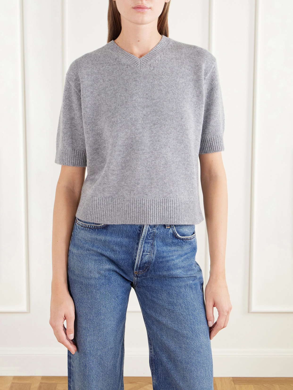 Cropped Cashmere Sweater