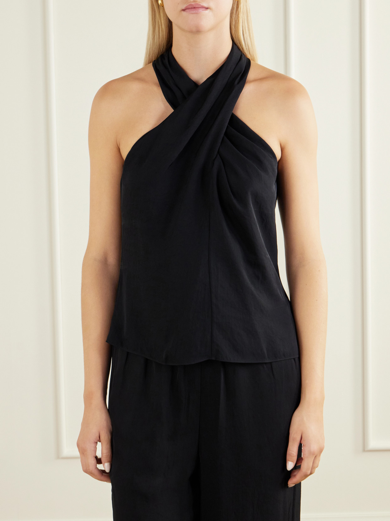 Crepe Halterneck Top