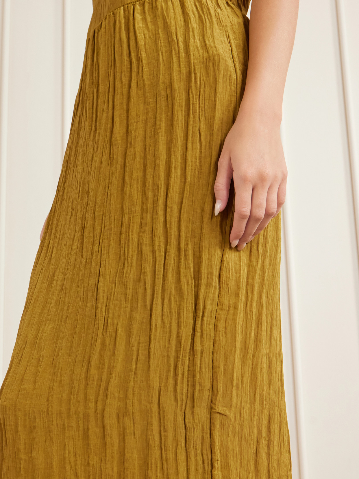Crinkle Charmeuse Midi