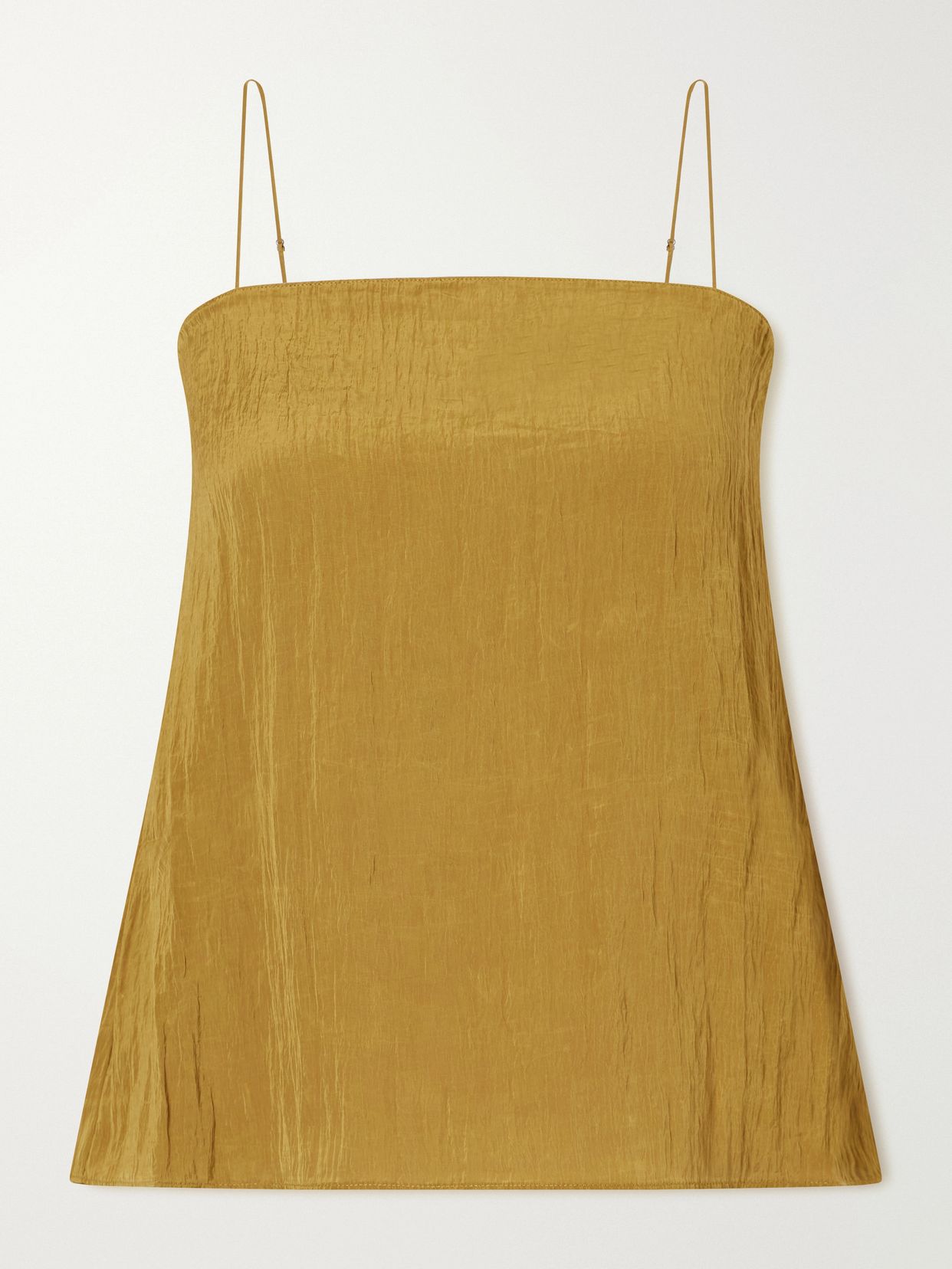 crinkle charmeuse tank